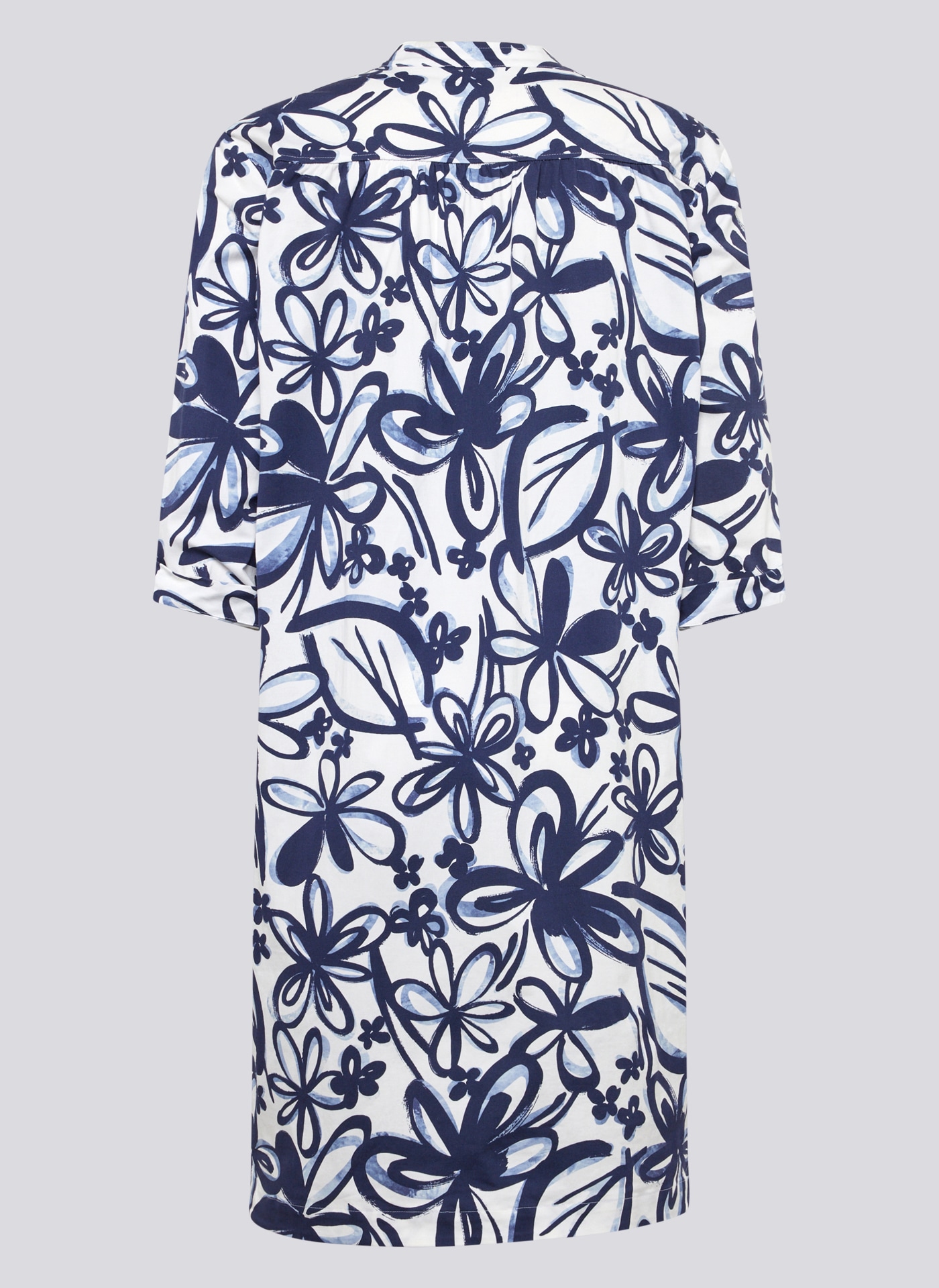 Rabe Midikleid »Rabe Blusenkleid mit floralem Allover-Print und 3/4-Ärmeln«