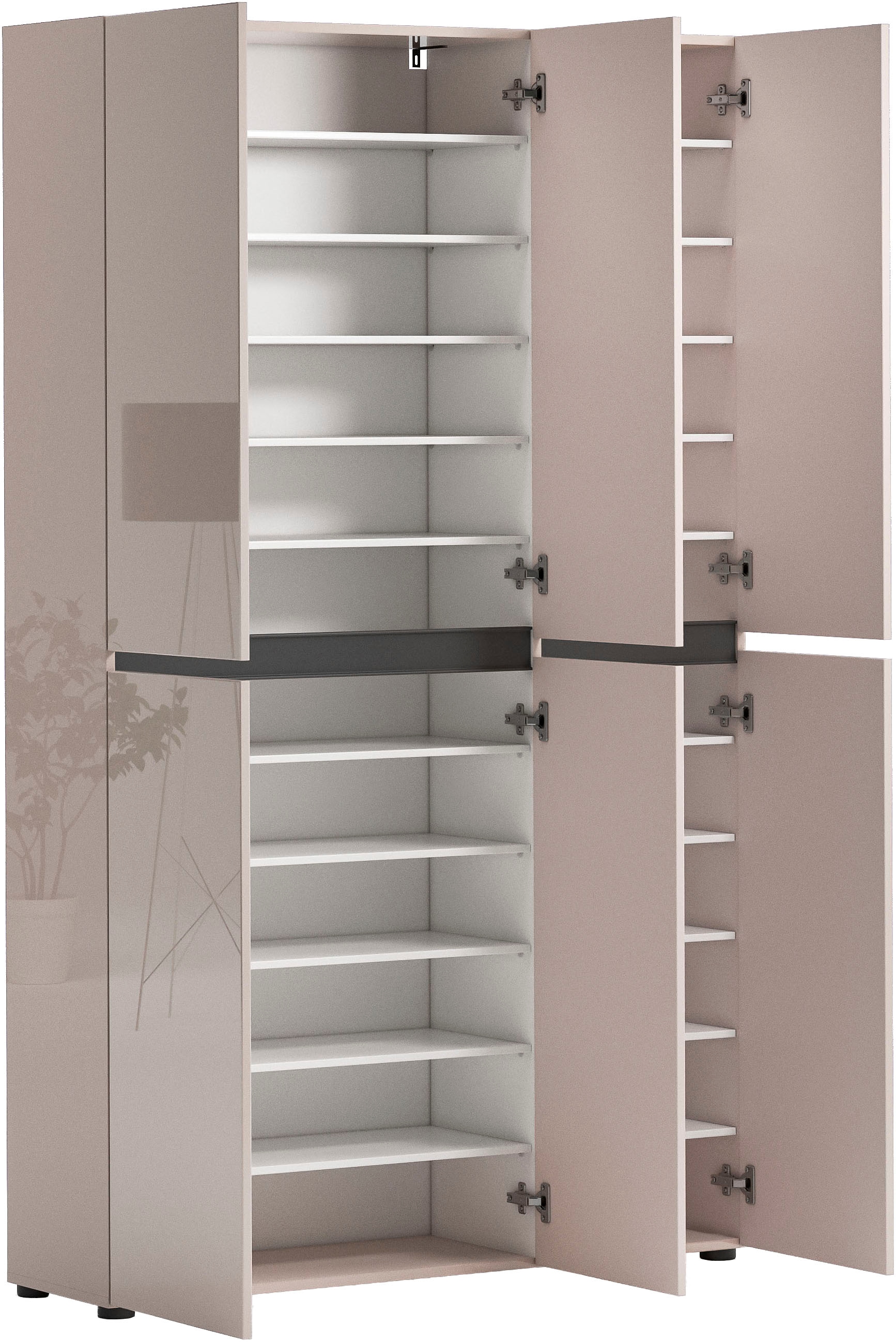 INOSIGN Schuhschrank »Mister« Breite 120 cm, Höhe 200 cm, 6 Türen