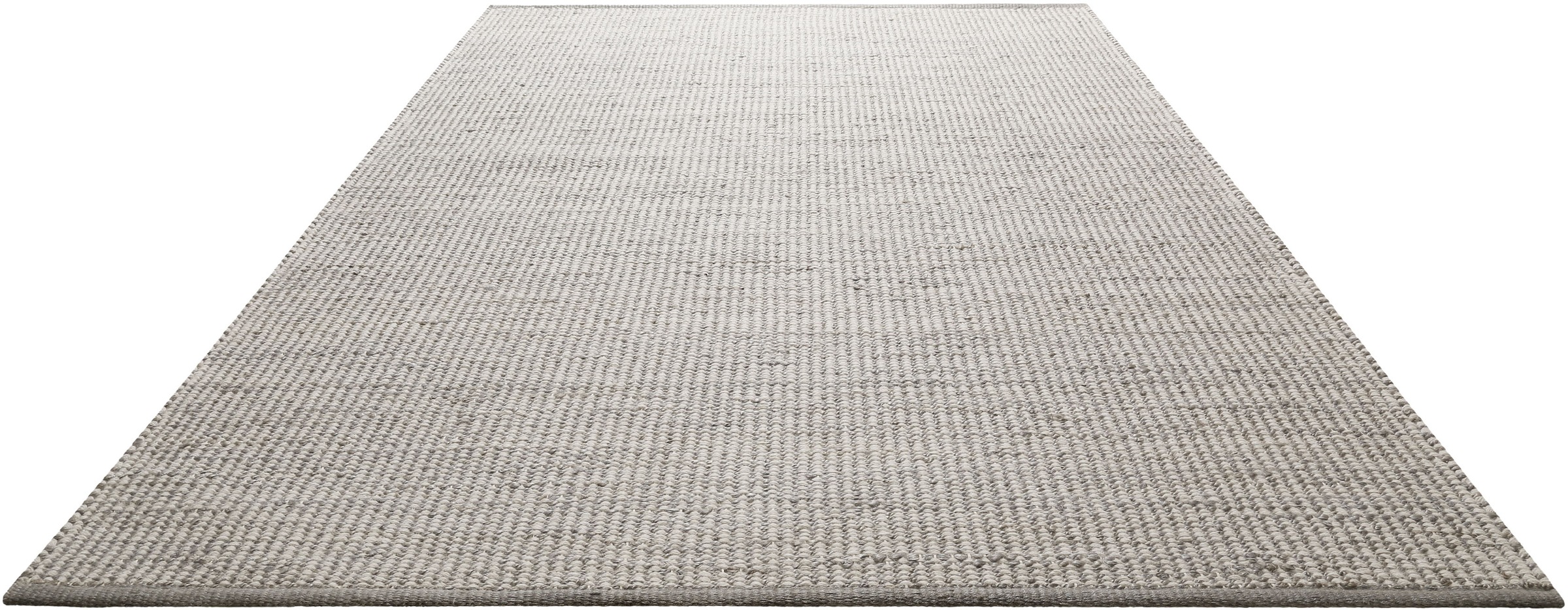 Teppich GREEN LOOOP "Toulouse", grau, B:80cm H:10mm L:150cm, Jute, Wolle, Teppiche, Teppich, Naturfaser Teppich aus 50% Wolle 50% Jute, Wohnzimmer
