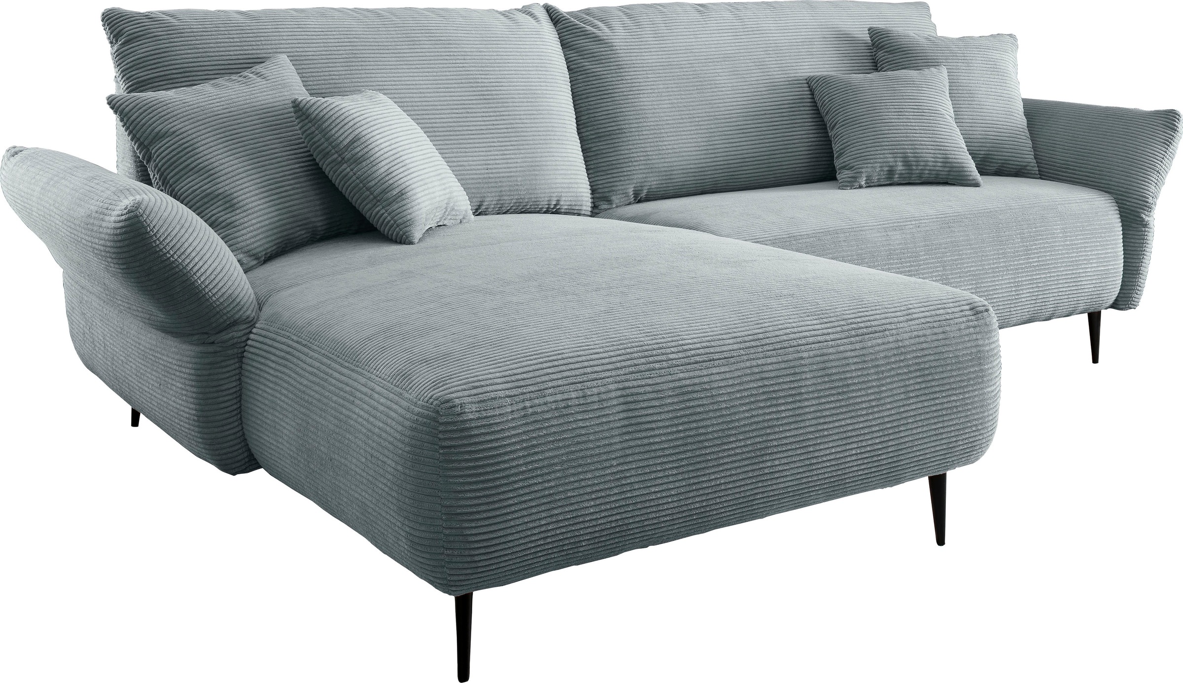INOSIGN Ecksofa »Amarena L-Form«, inklusive Armlehnenverstellfunktion, 4x Zierkissen gratis