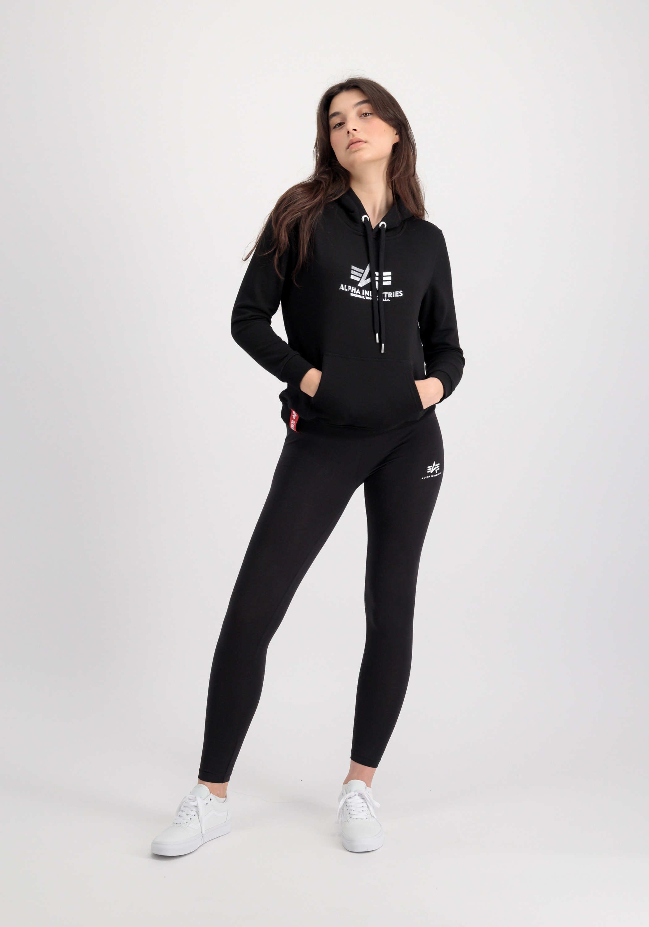 Alpha Industries Hoodie »New Basic Hoodie Wmn Foil Print Kapuzensweatshirt«