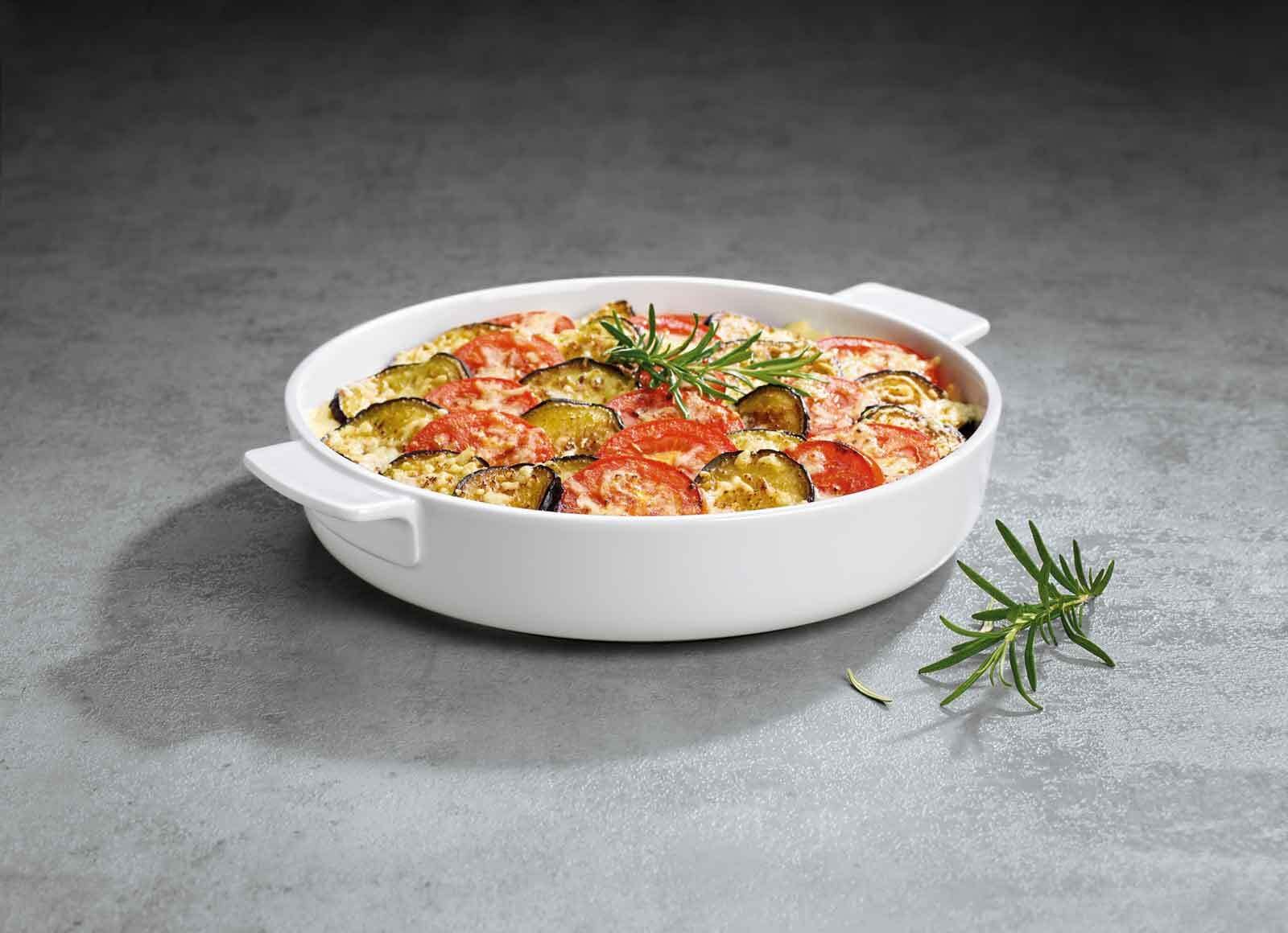 Villeroy & Boch Auflaufform »Auflaufform Clever Cooking ø 28.0 cm weiß«, Porzellan