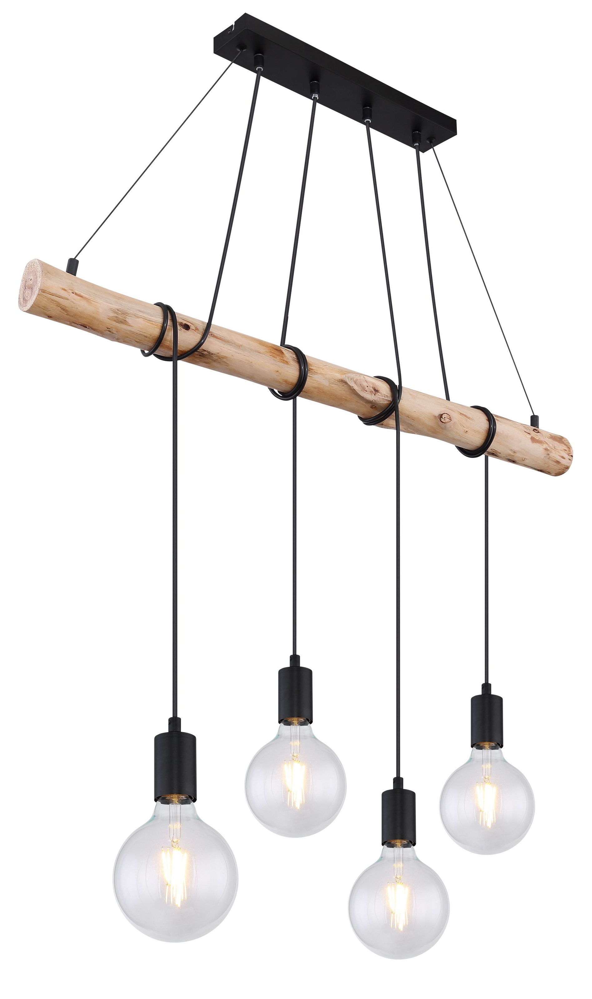 GLOBO LIGHTING Hängeleuchte »AUSTON«, Leuchtmittel E27 | ohne Leuchtmittel, Kabel zum Herumwickeln