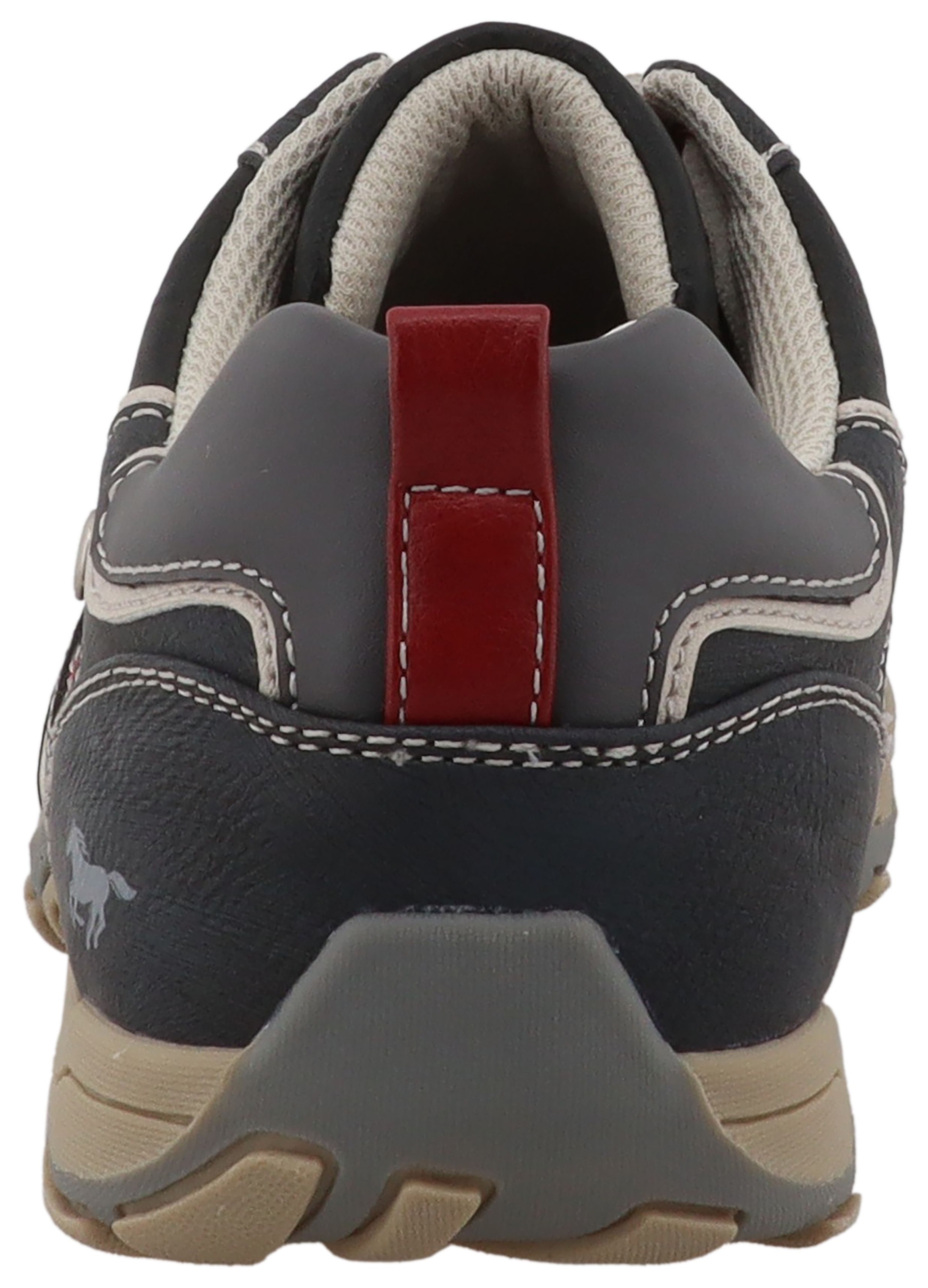 Mustang Shoes Sneaker »Ferdinando«  Freizeitschuh, Halbschuh, Schnürschuh mit auffälligen Kontrastnähten