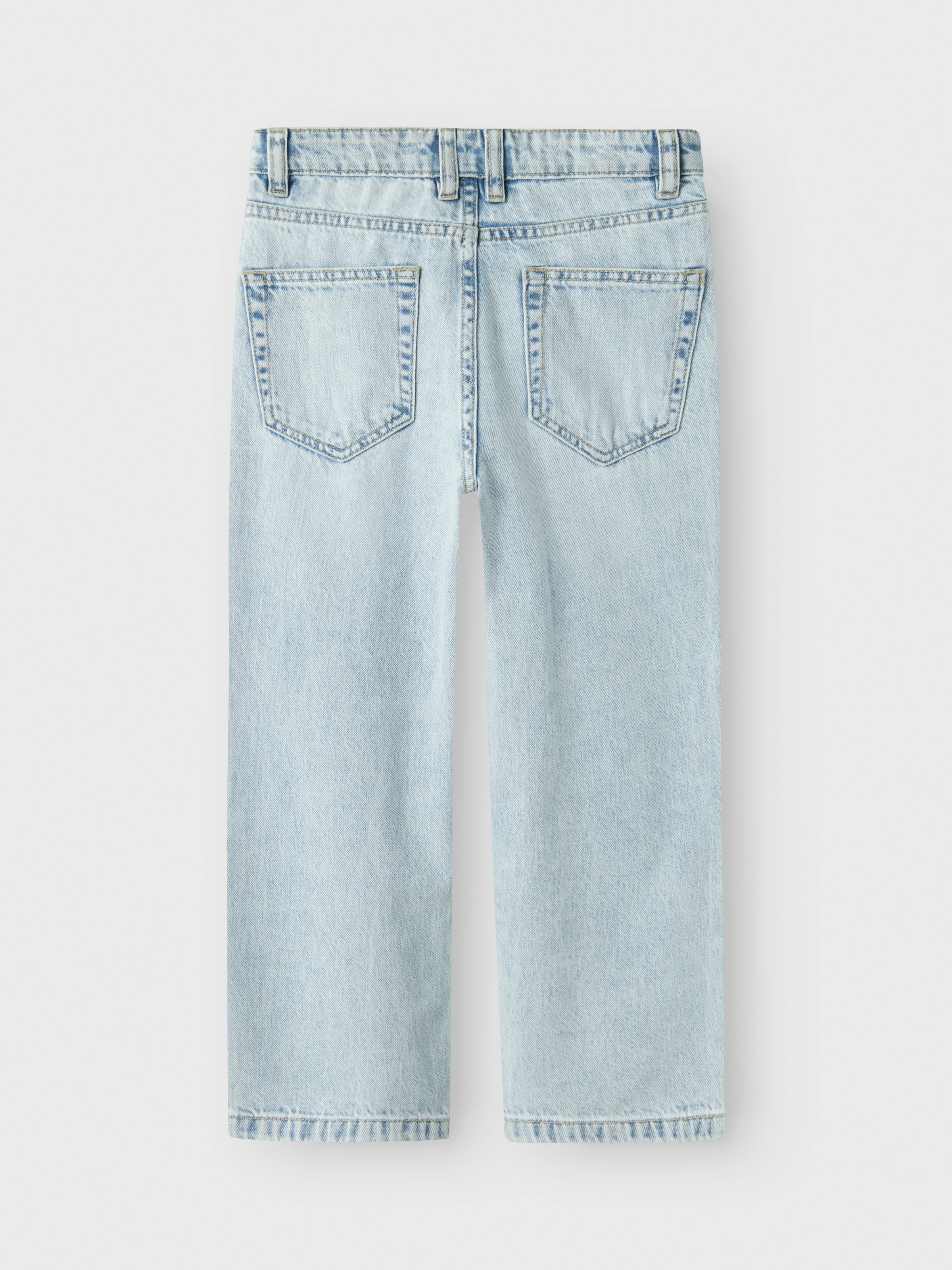 Name It Straight-Jeans »NKFROSE für Mädchen mit High Waist und weitem Bein«, unifarben, casual, loose fit, Baumwollmischung, Denim