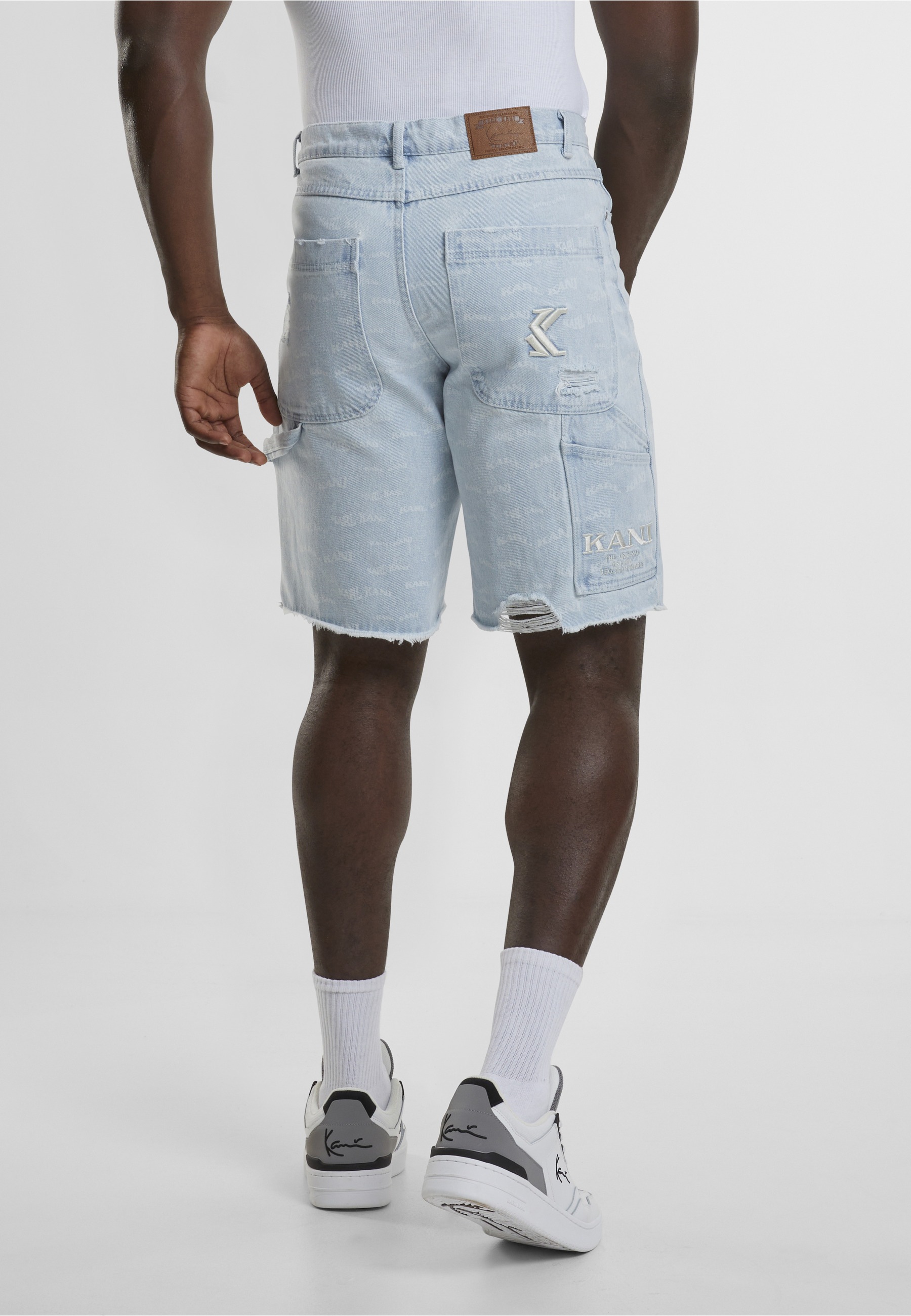 Karl Kani Shorts »Karl Kani Herren Karl Kani Og Heavy Distressed Wavy Print«