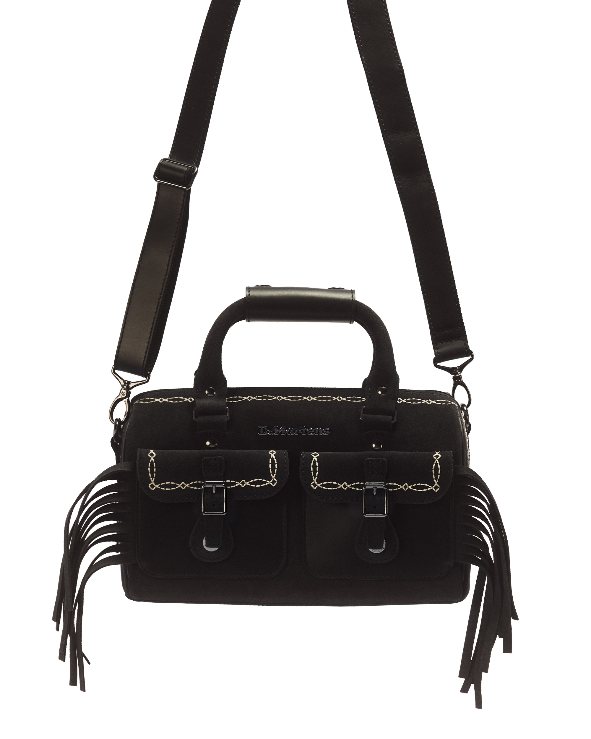 DR. MARTENS Henkeltasche Handtasche, Umhängetasche mit trendigen Fransen, im Cowboy-Look