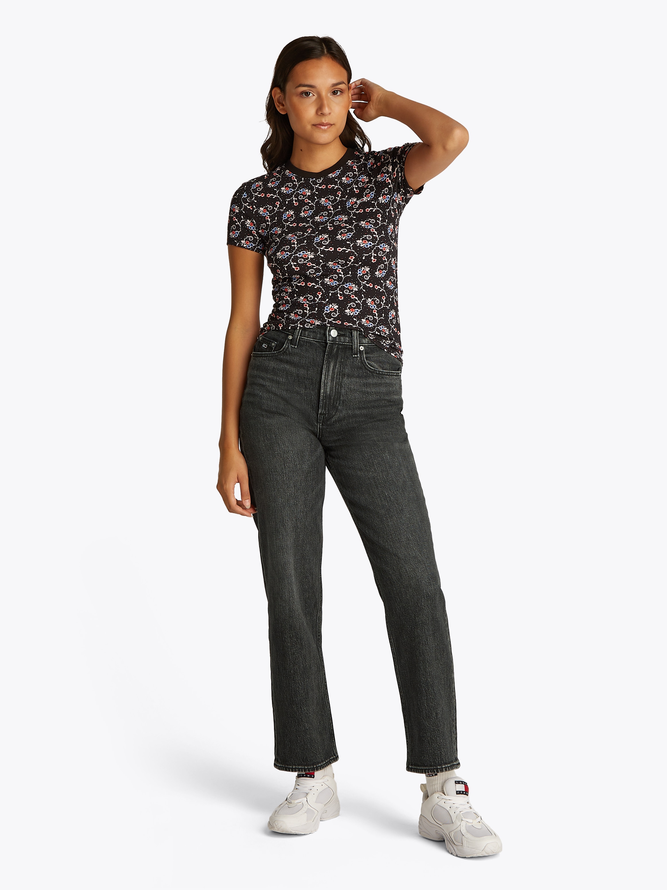 Tommy Jeans Straight-Jeans »LAYLA HR SLIM STR«, in Knöchellänge