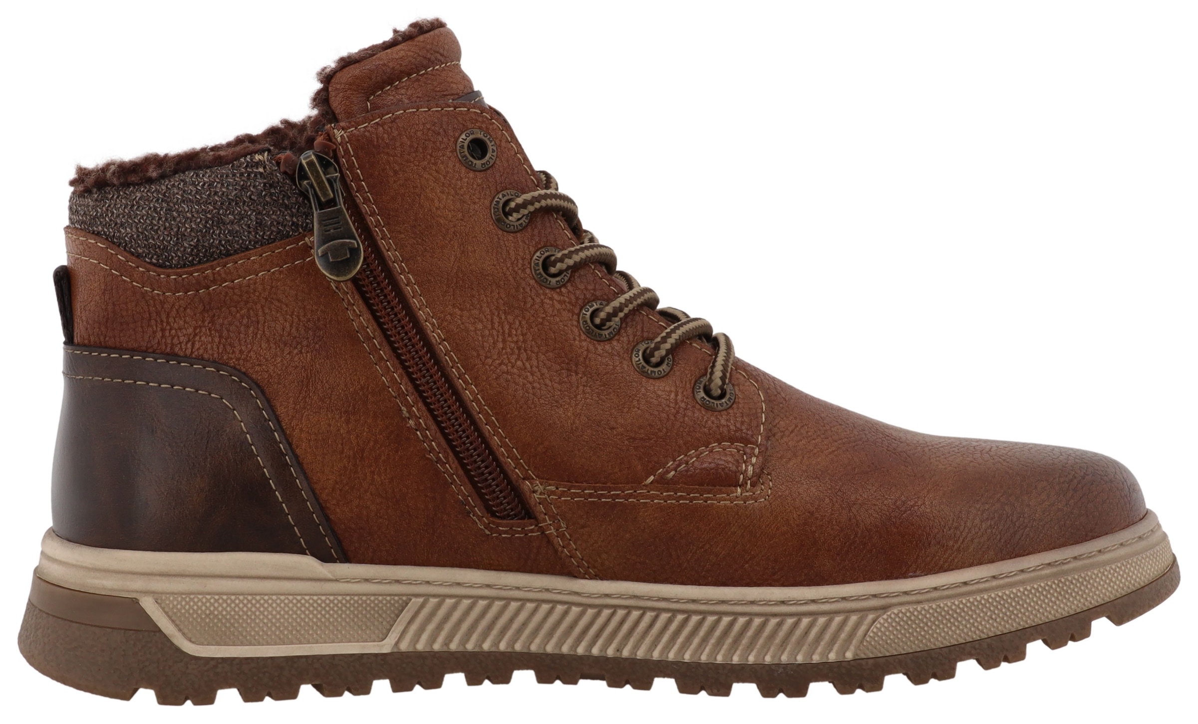 TOM TAILOR Winterboots  Schnürboots, Winterboots mit Reißverschluss