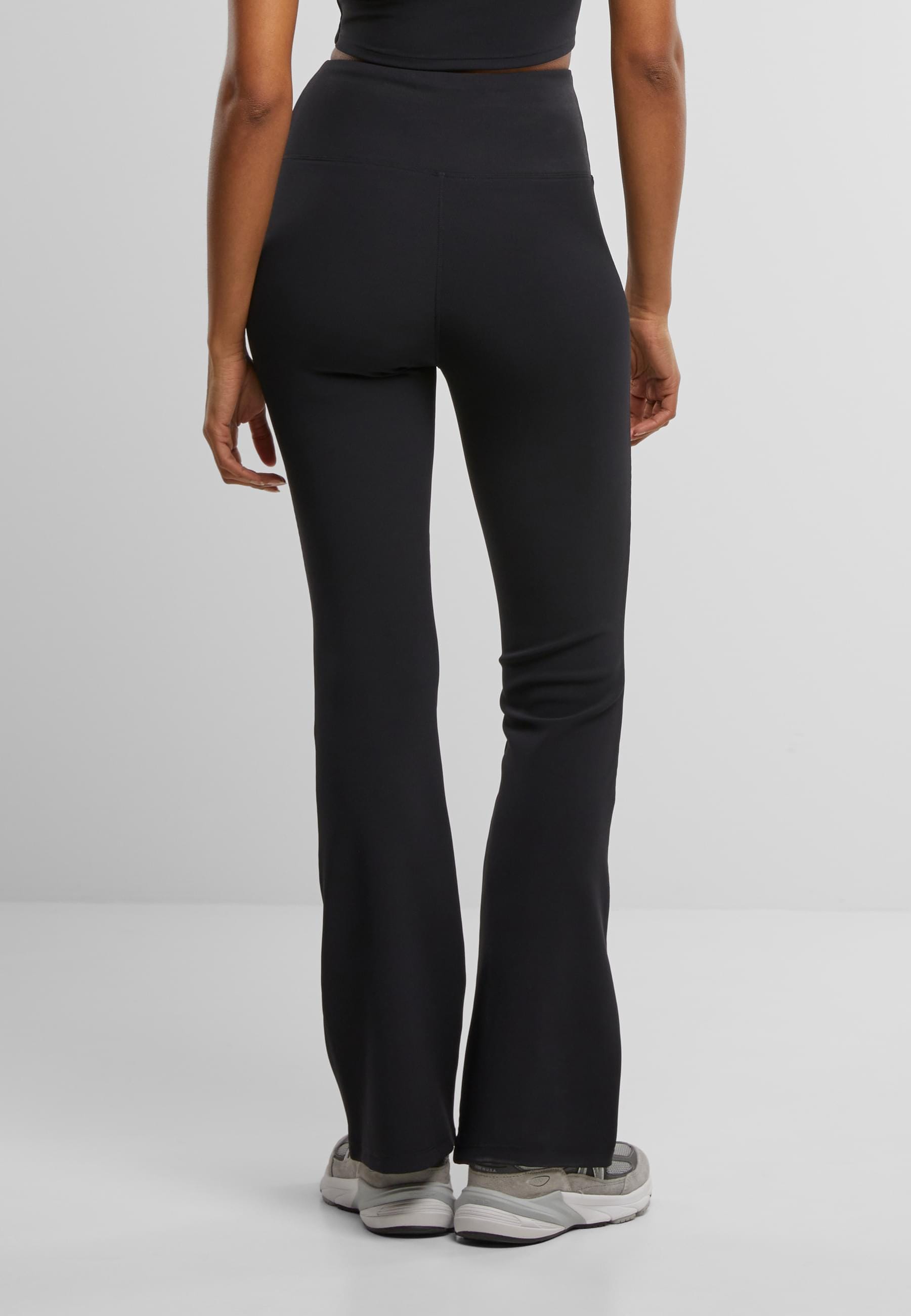 URBAN CLASSICS Leggings »Urban Classics Ladies Flared Leggings Rib«, (1 tlg.)