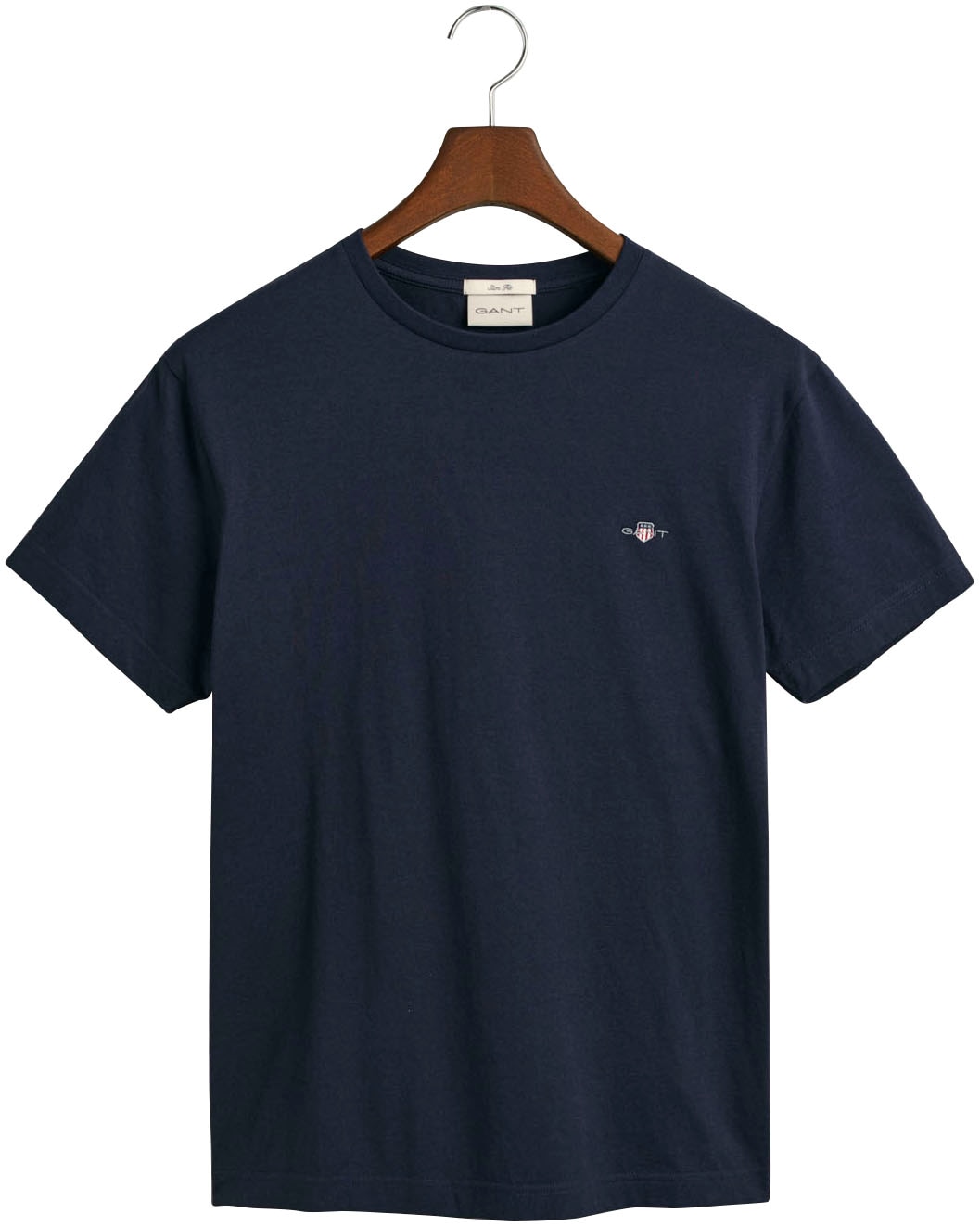 Gant T-Shirt "SLIM SHIELD SS T-SHIRT", mit Logostickerei auf der Brust günstig online kaufen