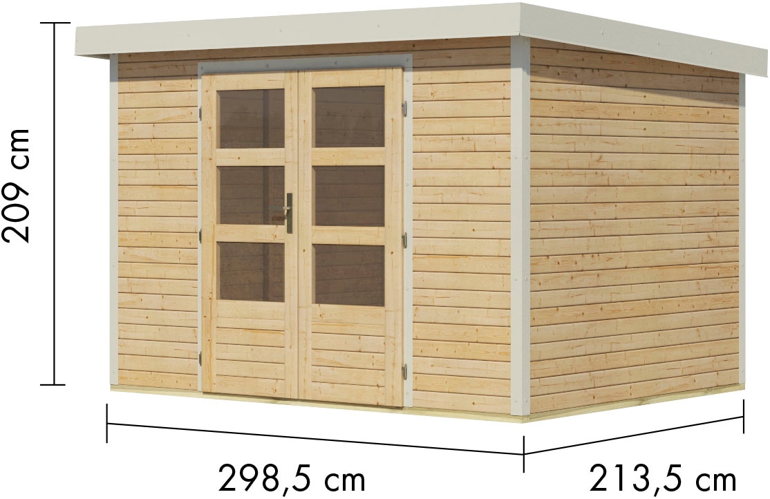Karibu Gartenhaus »Jupiter 4 A«, in verschiedenen Farben