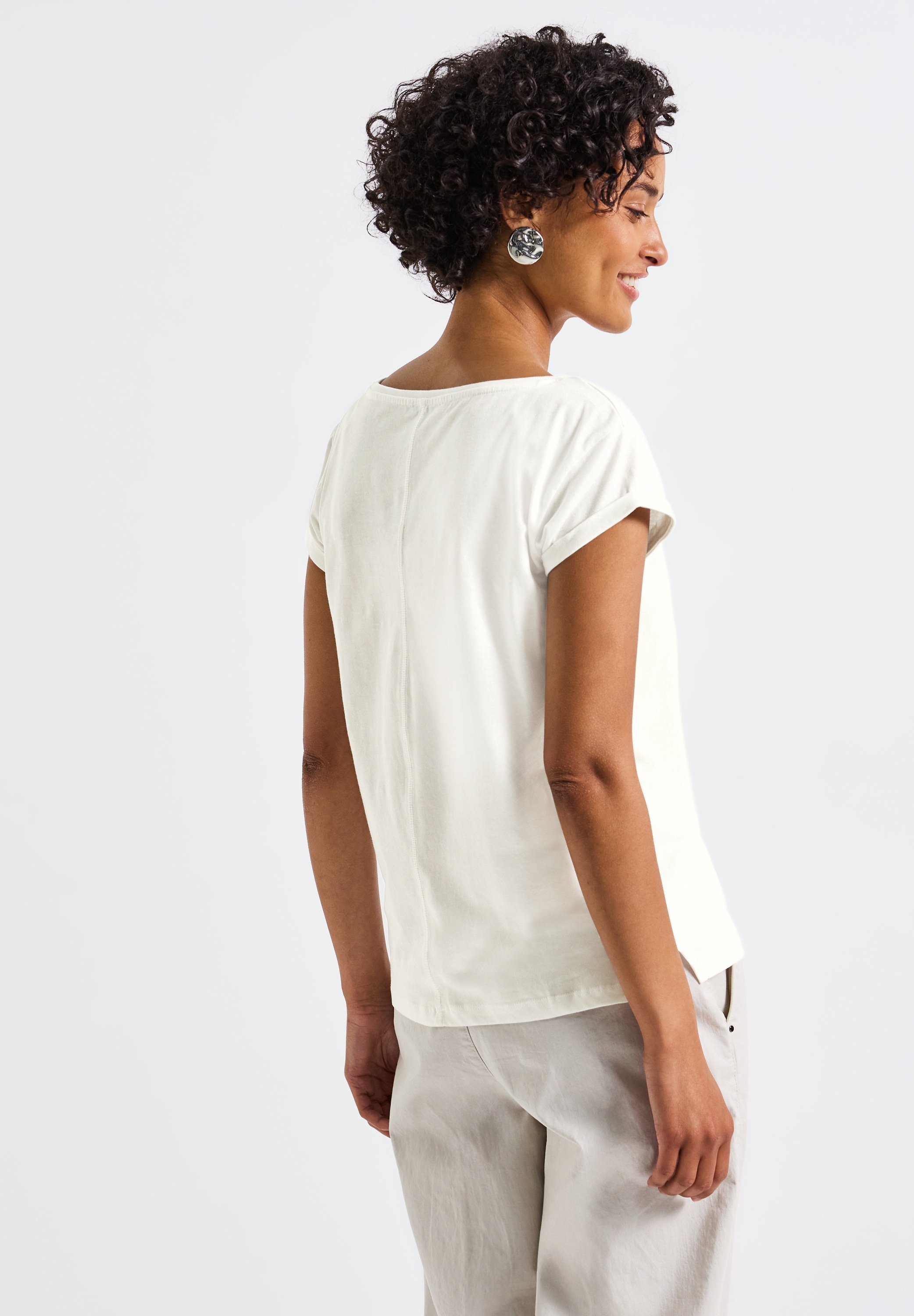 STREET ONE T-Shirt, aus reiner Baumwolle