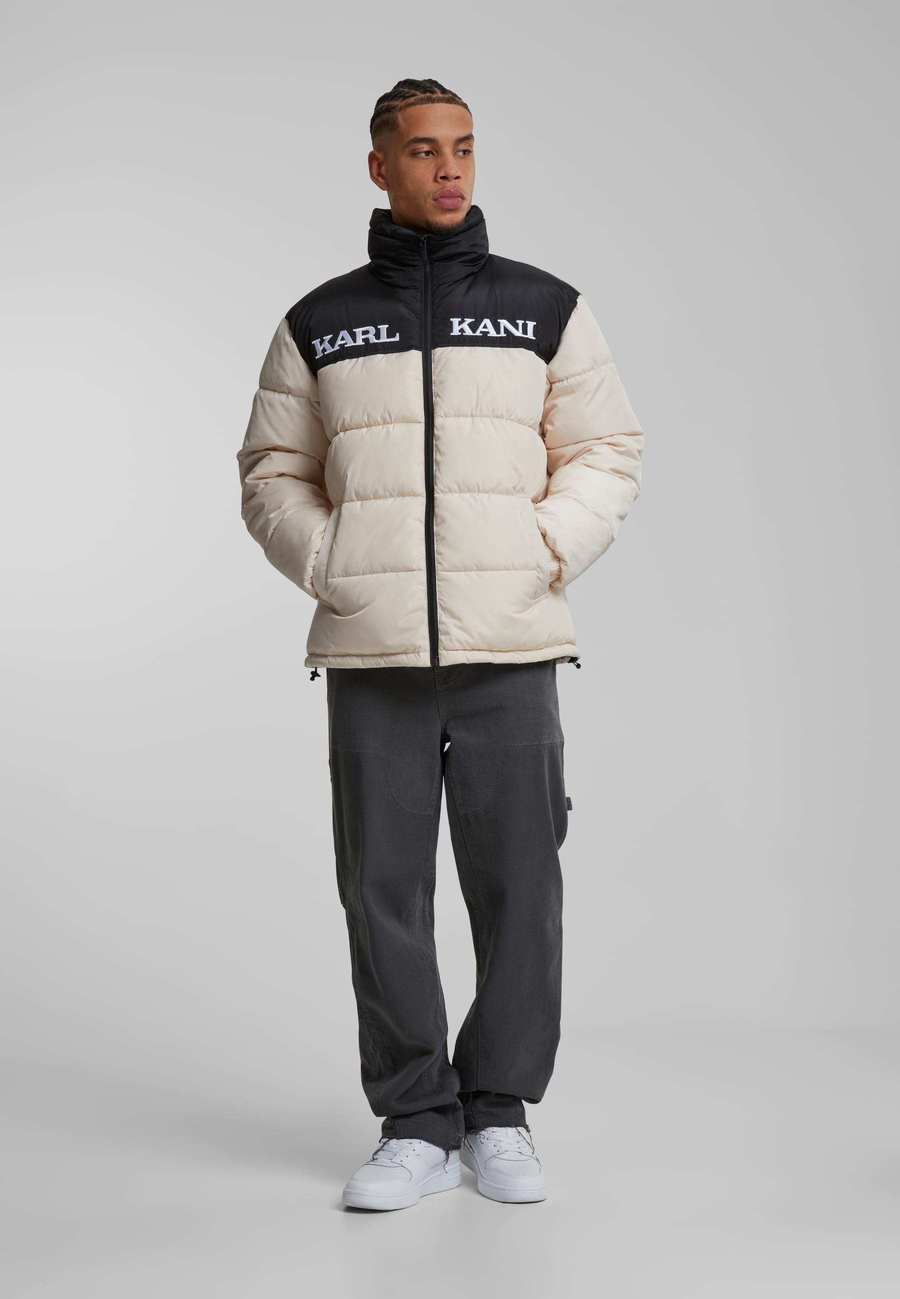 Karl Kani Winterjacke »Karl Kani Karl Kani Retro Essential Puffer Jacket«, (1 St.), ohne Kapuze