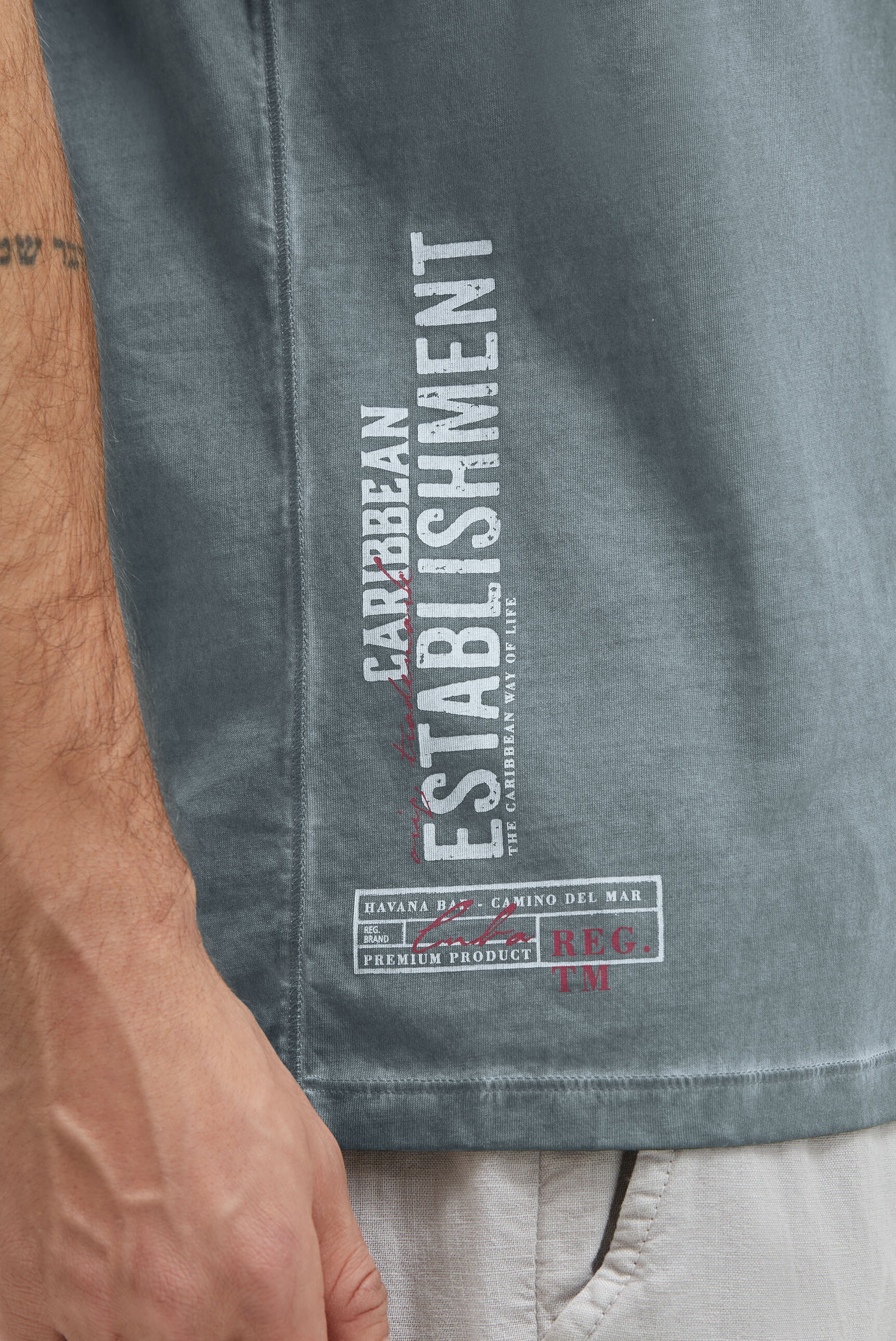 CAMP DAVID Henleyshirt aus Baumwolle