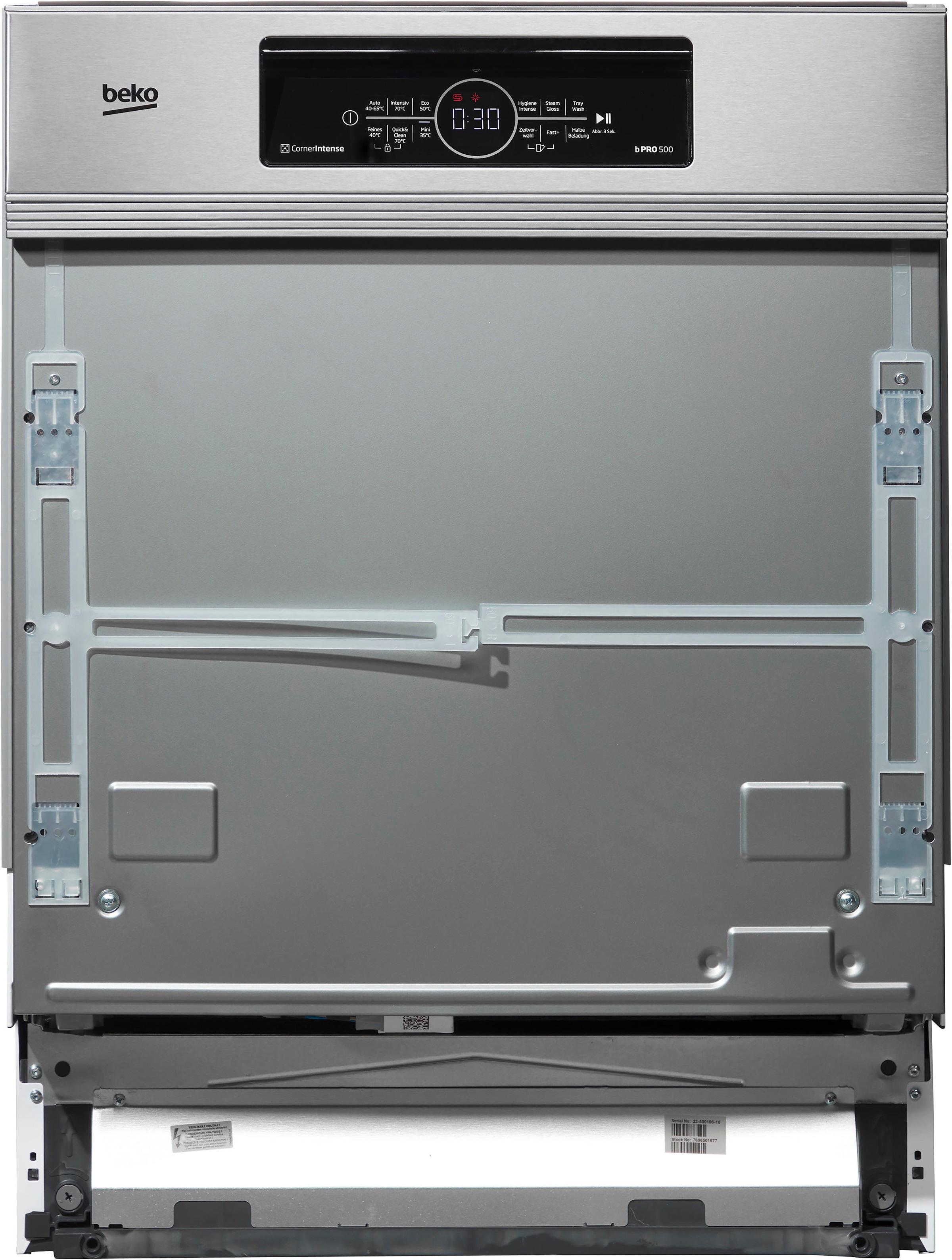 Beko BDSN38440X Halb integriert 14 Maßgedecke