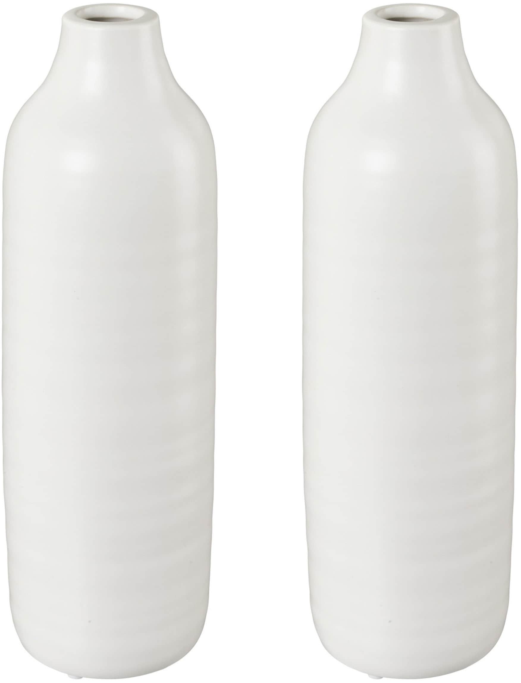 Creativ deco Dekovase besondere Oberflächenstruktur günstig online kaufen