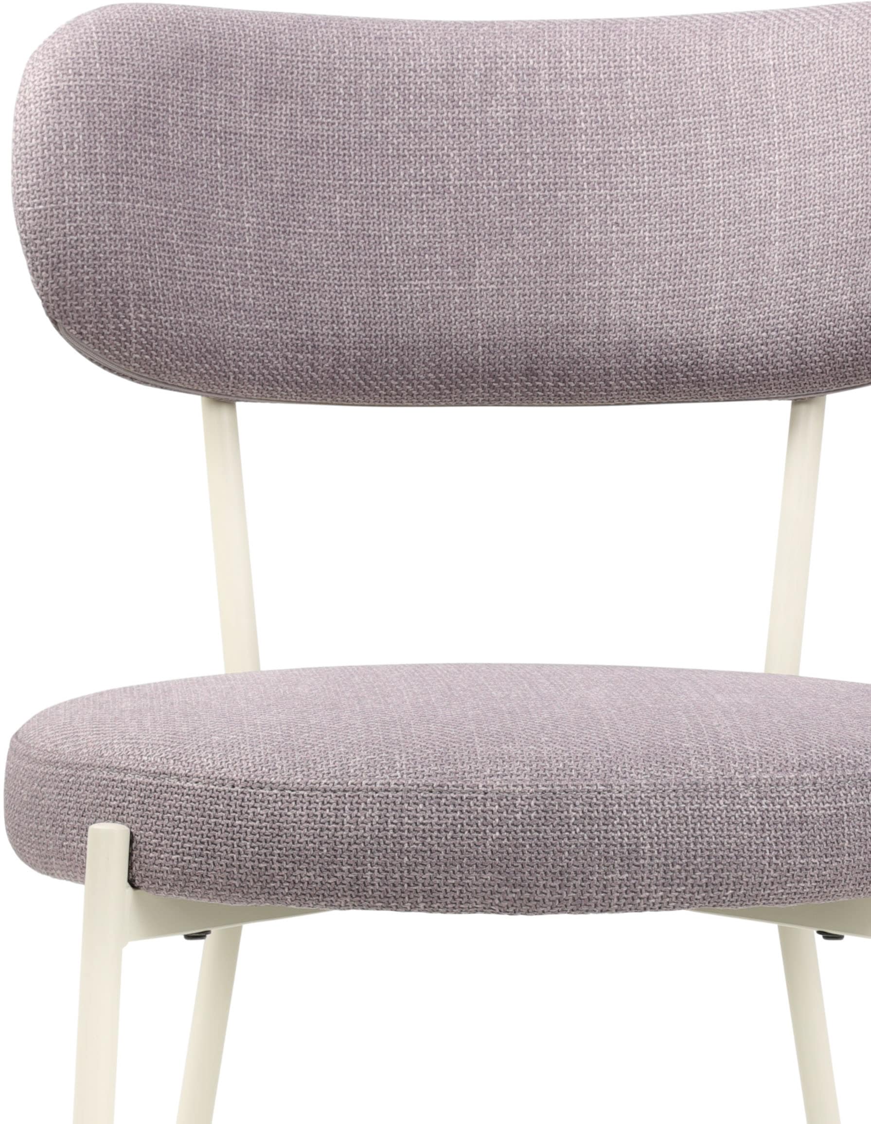 TOM TAILOR HOME 4-Fußstuhl »SOFT PAD CHAIR«, (Set), 2 St., Webstoff, Esszimmerstuhl, 4-Fußgestell, mit Rückenausschnitt