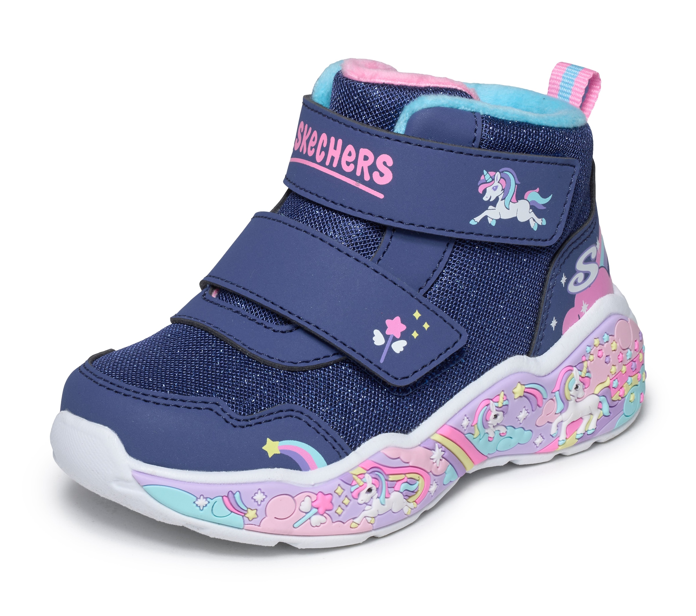 Skechers Winterstiefel »PLAY SCENE«  Klettstiefel, Winterboots mit Warmfutter, Größenschablone zum Download