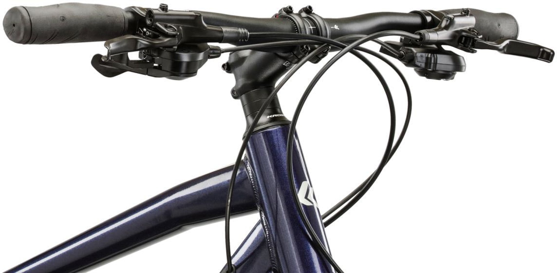 Kross Crossrad »Crossrad Herren 28" Evado 5.0 blau 18 Gänge« 18 Gang Shimano CUES U3020 Schaltwerk Kettenschaltung