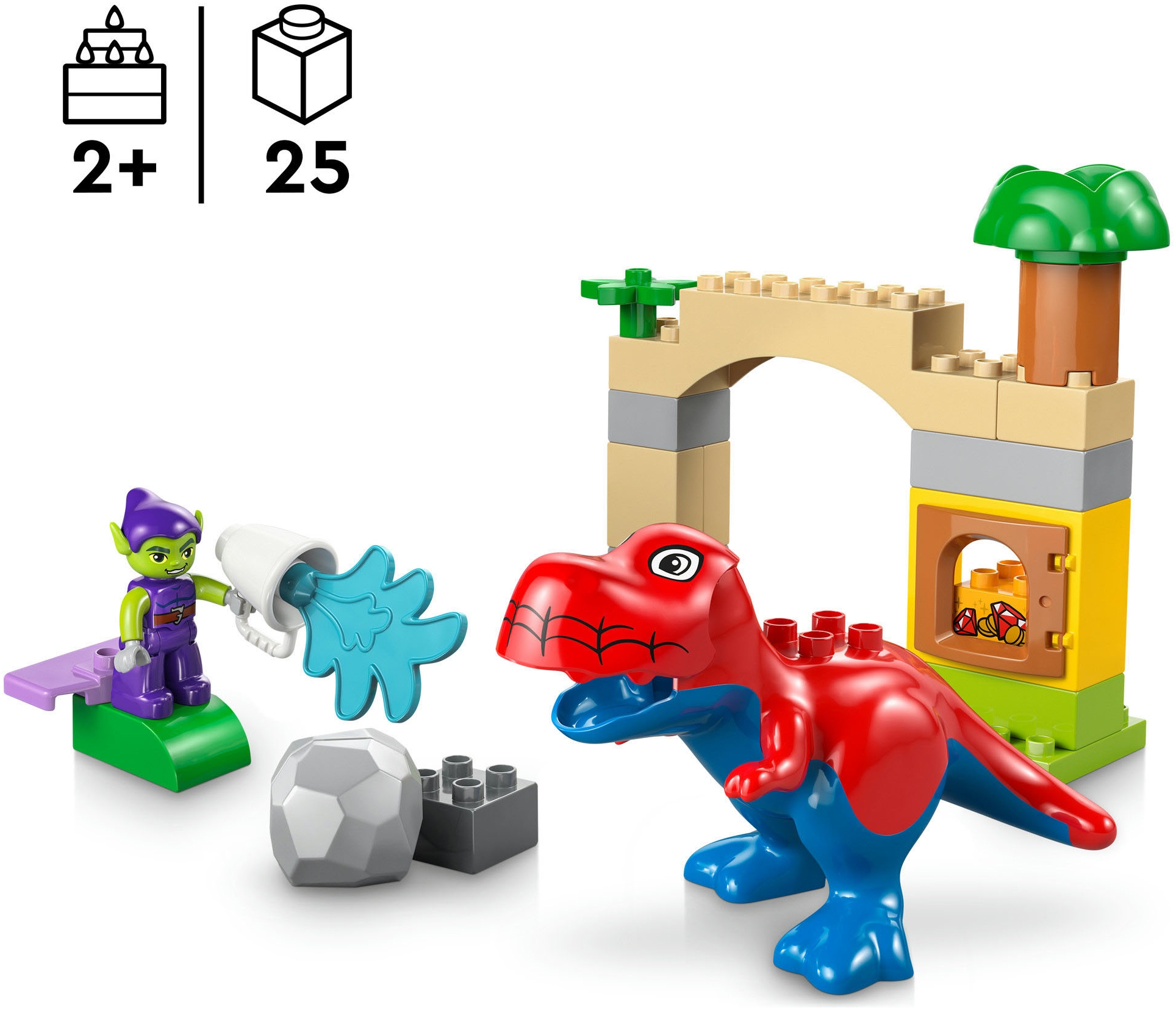 LEGO® Konstruktionsspielsteine »Spidey-Rex vs. Green Goblin (10463), LEGO DUPLO Disney™«