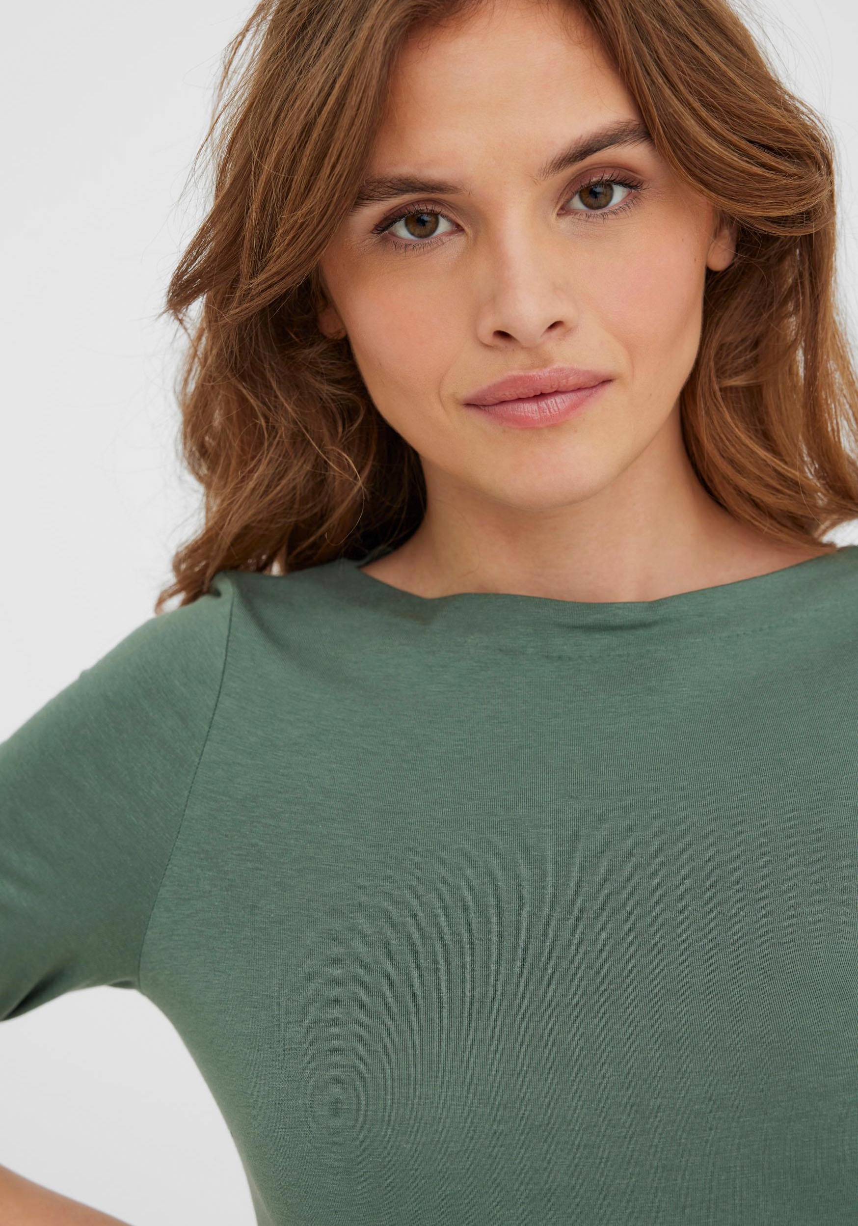 Vero Moda 3/4-Arm-Shirt "VMPANDA MODAL 3/4 TOP JRS NOOS" Baumwollmischung, günstig online kaufen