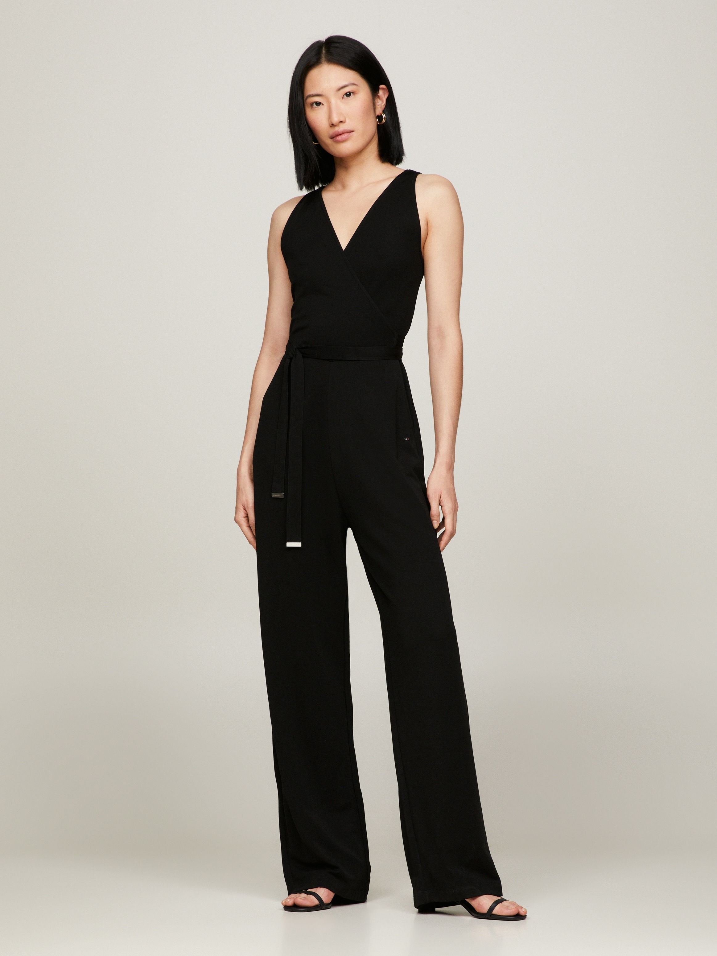 Tommy Hilfiger Culotte-Overall »WRAP DETAIL JUMPSUIT SLEEVELESS«, mit Bindeband