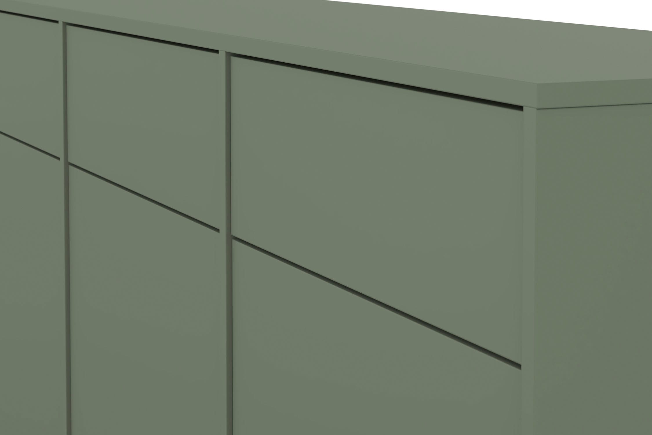 OTTO home Sideboard »Loft, Breite 157 cm, grifflose Kommode 3 Türen/3 Schubkästen.« Schubladenschrank mit viel Stauraum, Einlegeböden verstellbar