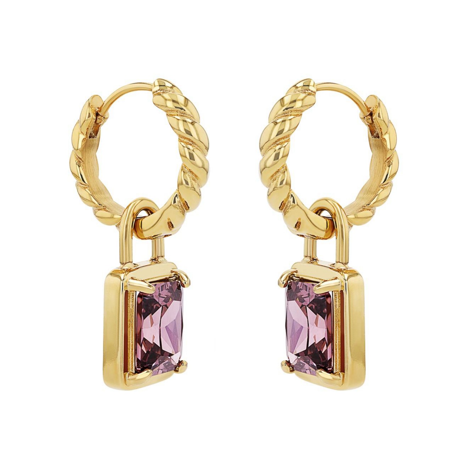 JOOP! Paar Creolen »Schmuck, Geschenk« mit Zirkonia (synth.)