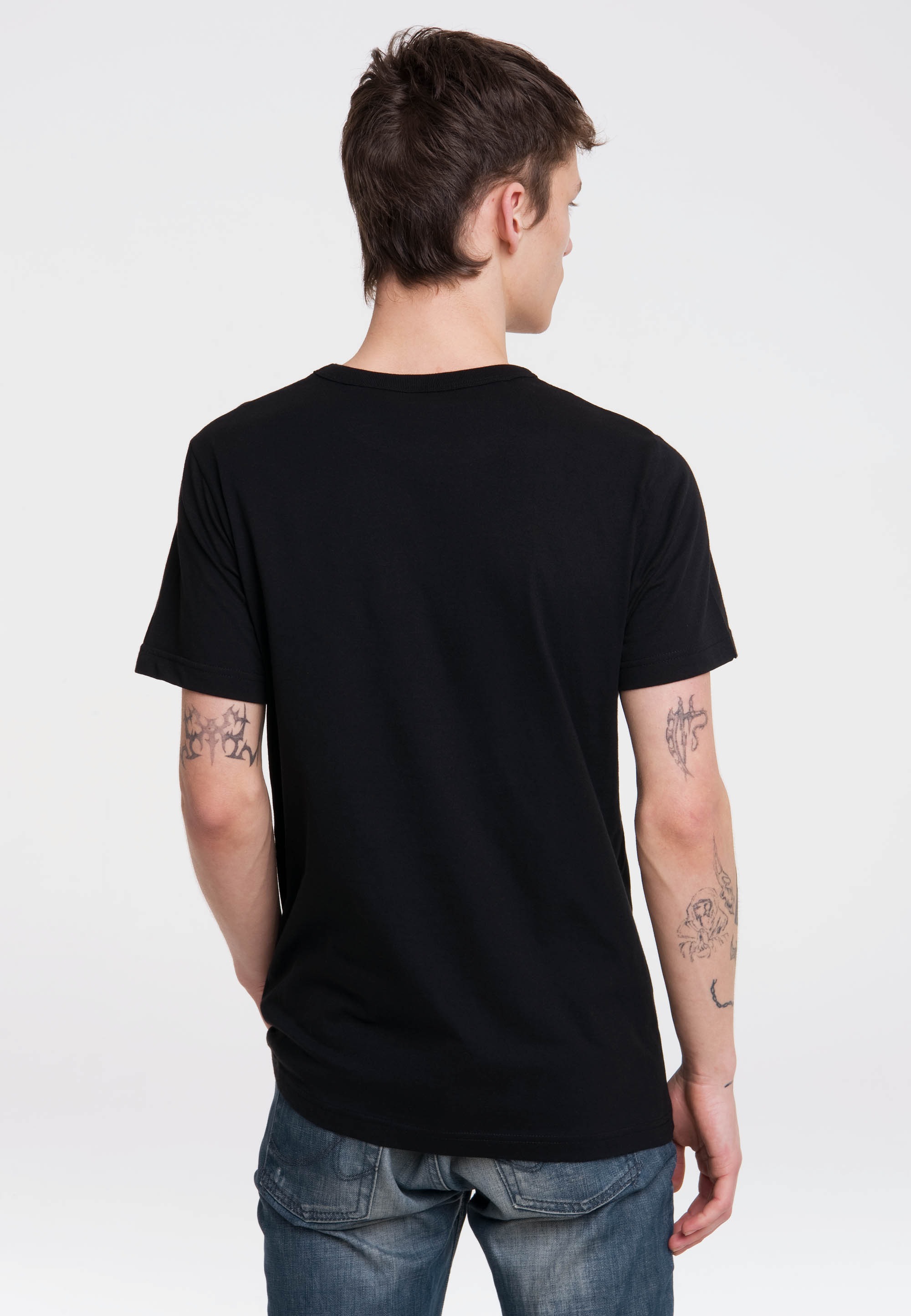 T-Shirt LOGOSHIRT "Disney", Herren, Gr. XL, schwarz, 100% Baumwolle, bedruckt, normal, Rundhals, Shirts T-Shirt, im lizenziertem Originaldesign 3