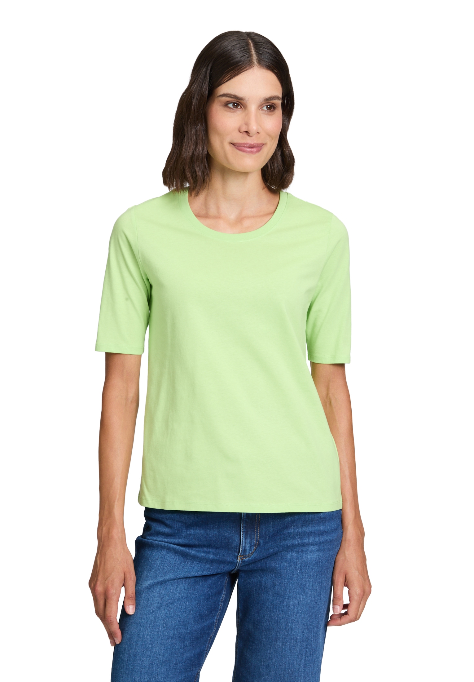 Betty Barclay Kurzarmshirt "Betty Barclay Damen Basic Shirt mit Rundhalsaus günstig online kaufen