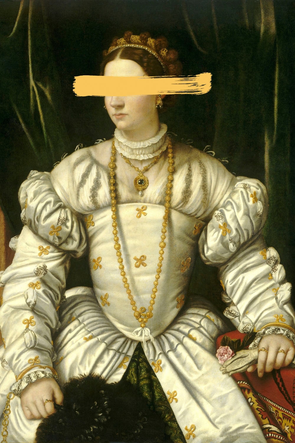 queence Acrylglasbild "Frau mit Farbklecks" Bilder von Frauen  Formen  Frau günstig online kaufen