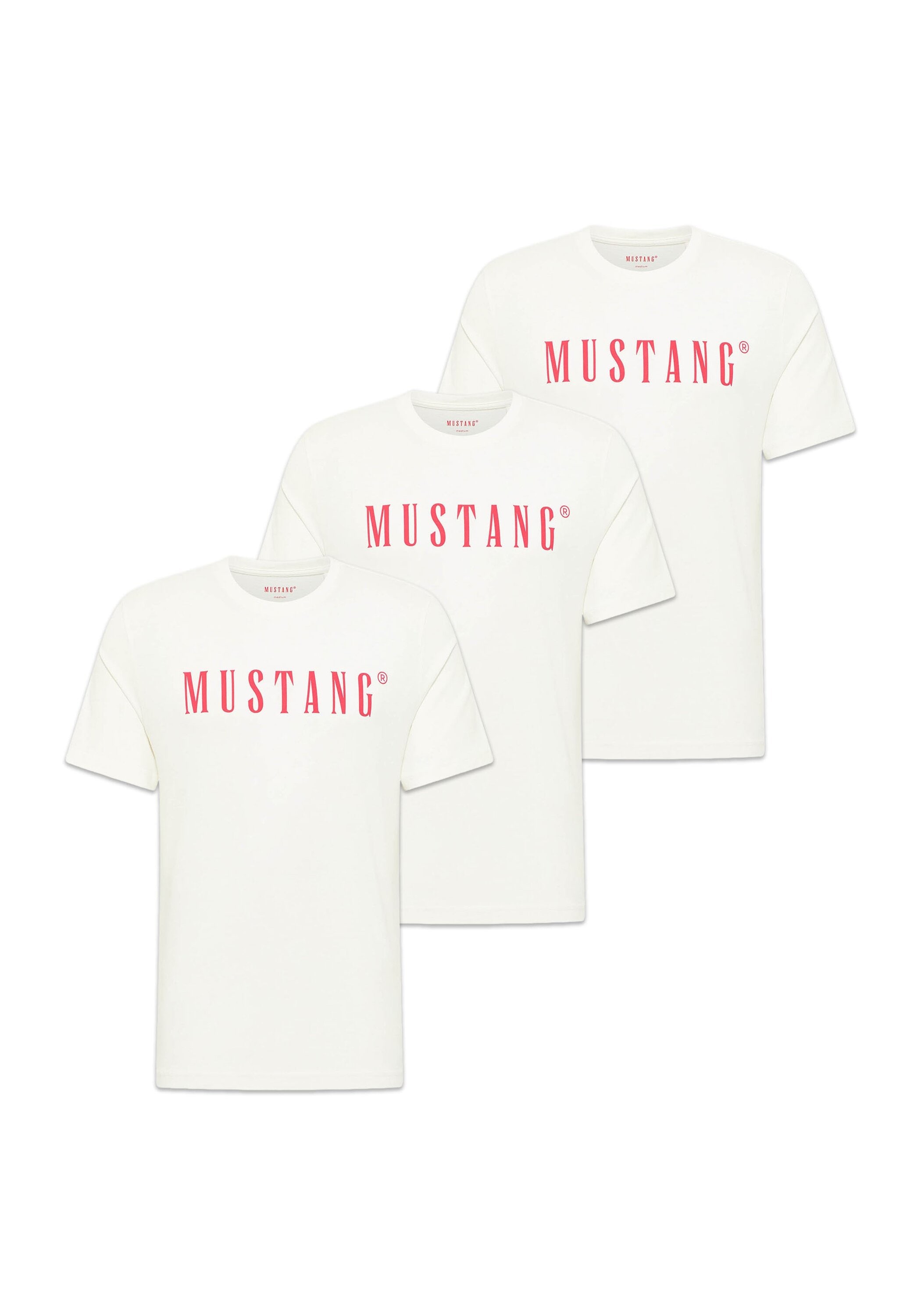 MUSTANG T-Shirt "T-Shirt Style Austin 3P 3er Pack"