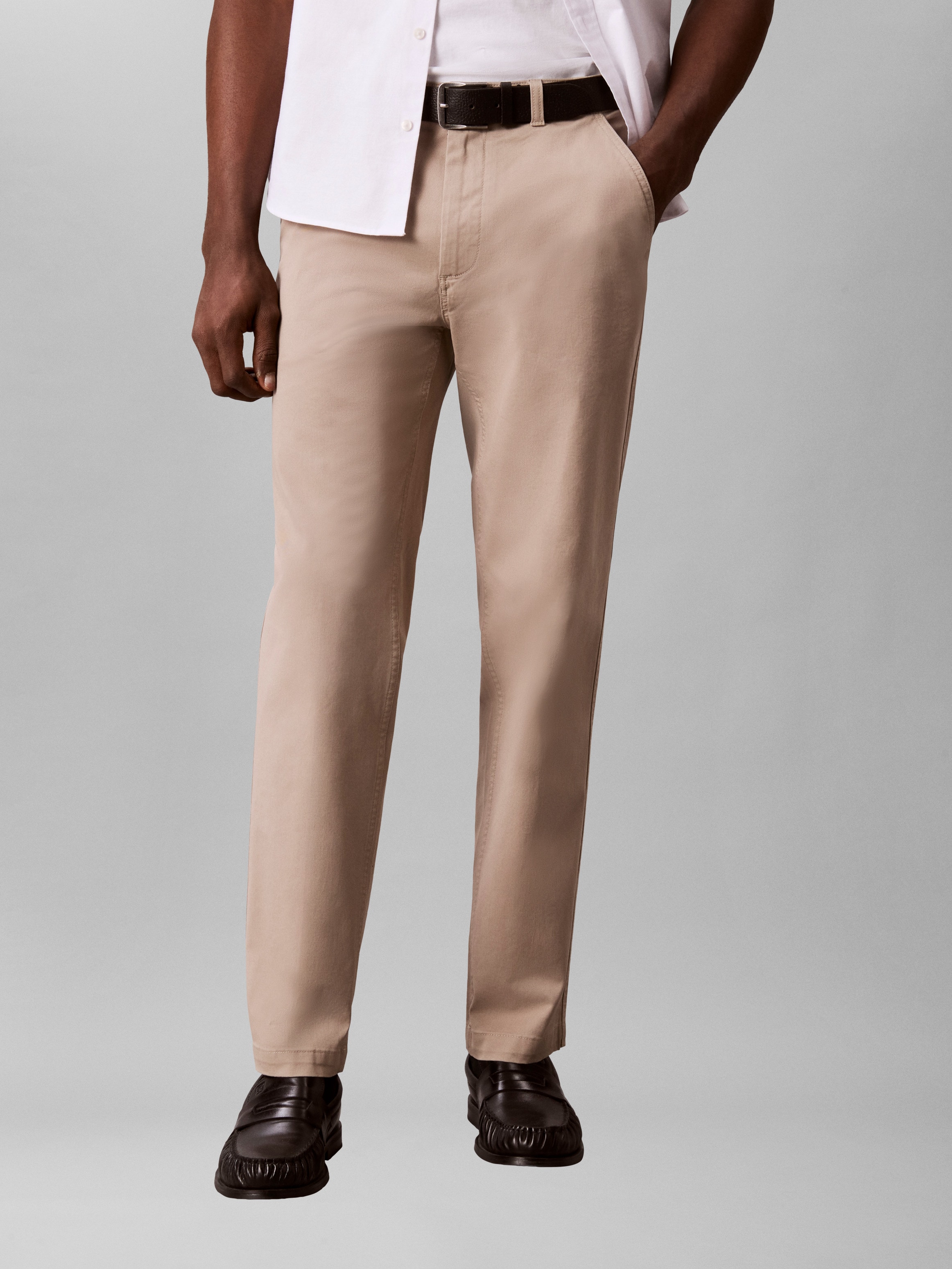 Calvin Klein Jeans Chinohose "TAPERED COMFORT COTTON CHINO" Regular fit mit Eingrifftaschen