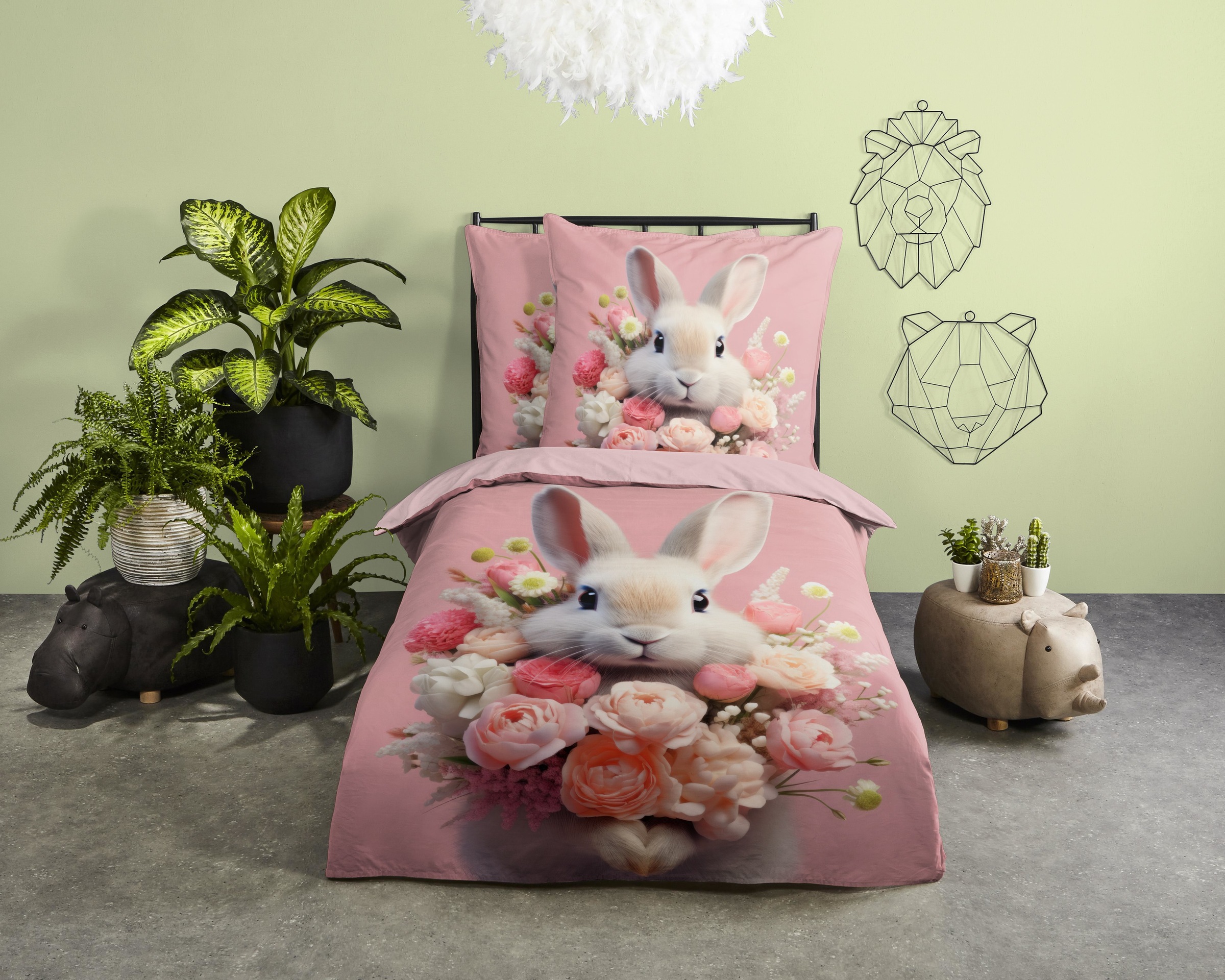 PURE luxury collection Kinderbettwäsche "Cathy" 2 Stk. Mikrofaser, 135x200, günstig online kaufen