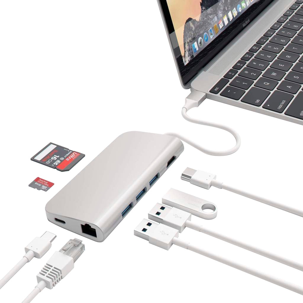 Satechi Notebook-Adapter »Type-C Multi-Port Hub 4K Ethernet«