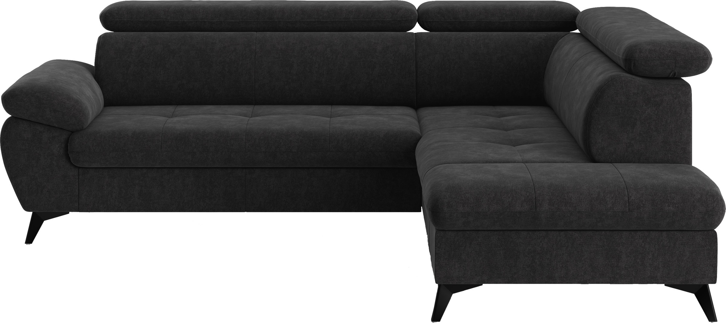 COTTA Ecksofa "Hudson L-Form, B: 256 cm" mit Kopfteilverstellung, optional günstig online kaufen