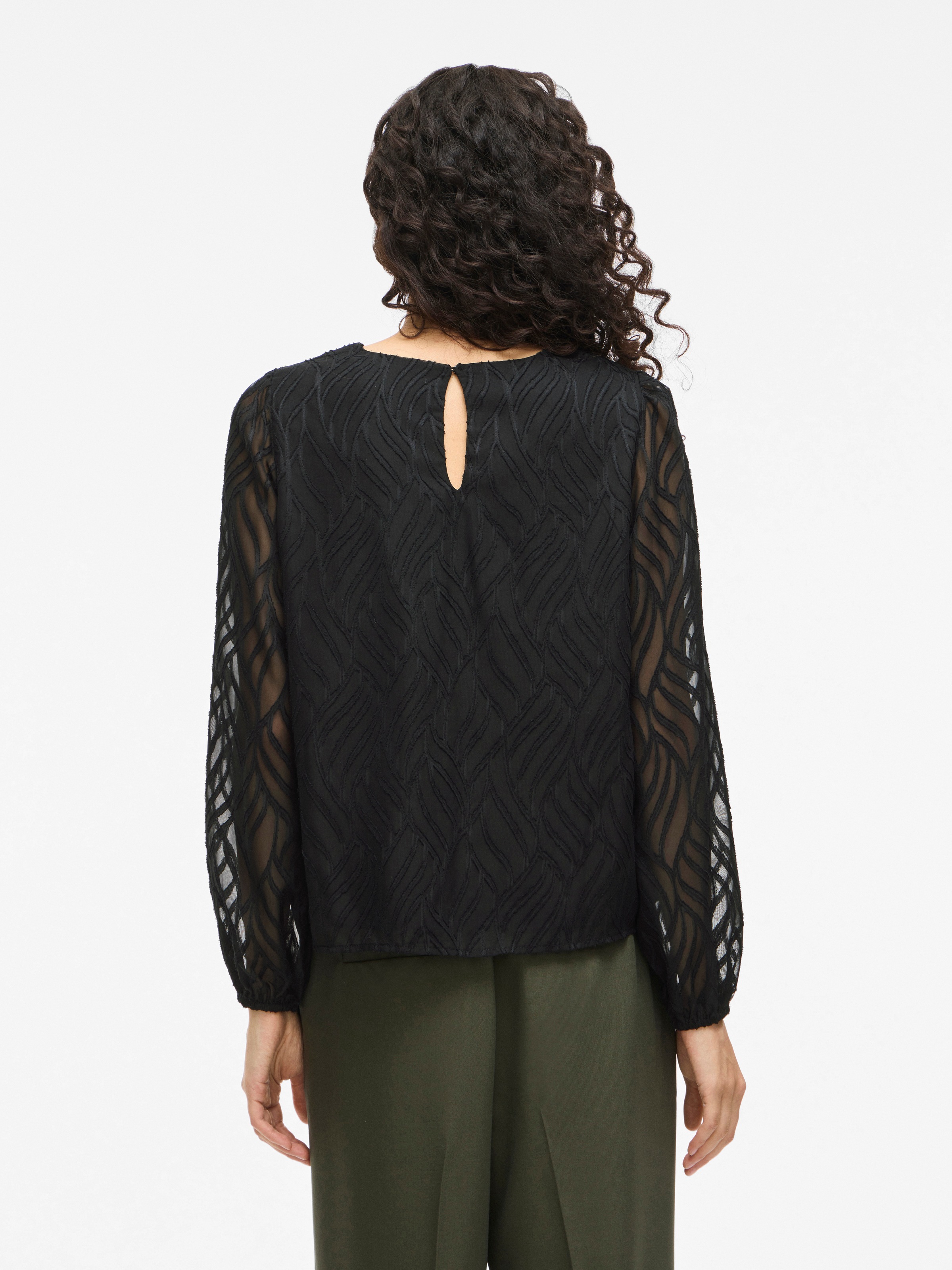 Vila Blusenshirt "VIMIKA O-NECK L/S TOP - NOOS" günstig online kaufen