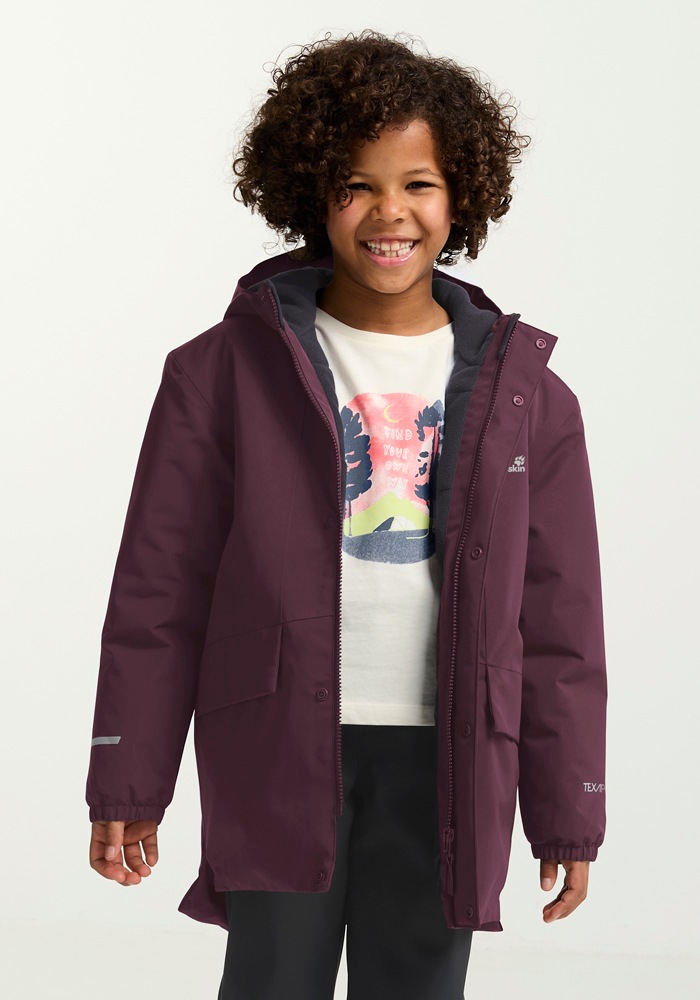 Jack Wolfskin Outdoorjacke »CANVEY JKT KIDS«, mit Kapuze