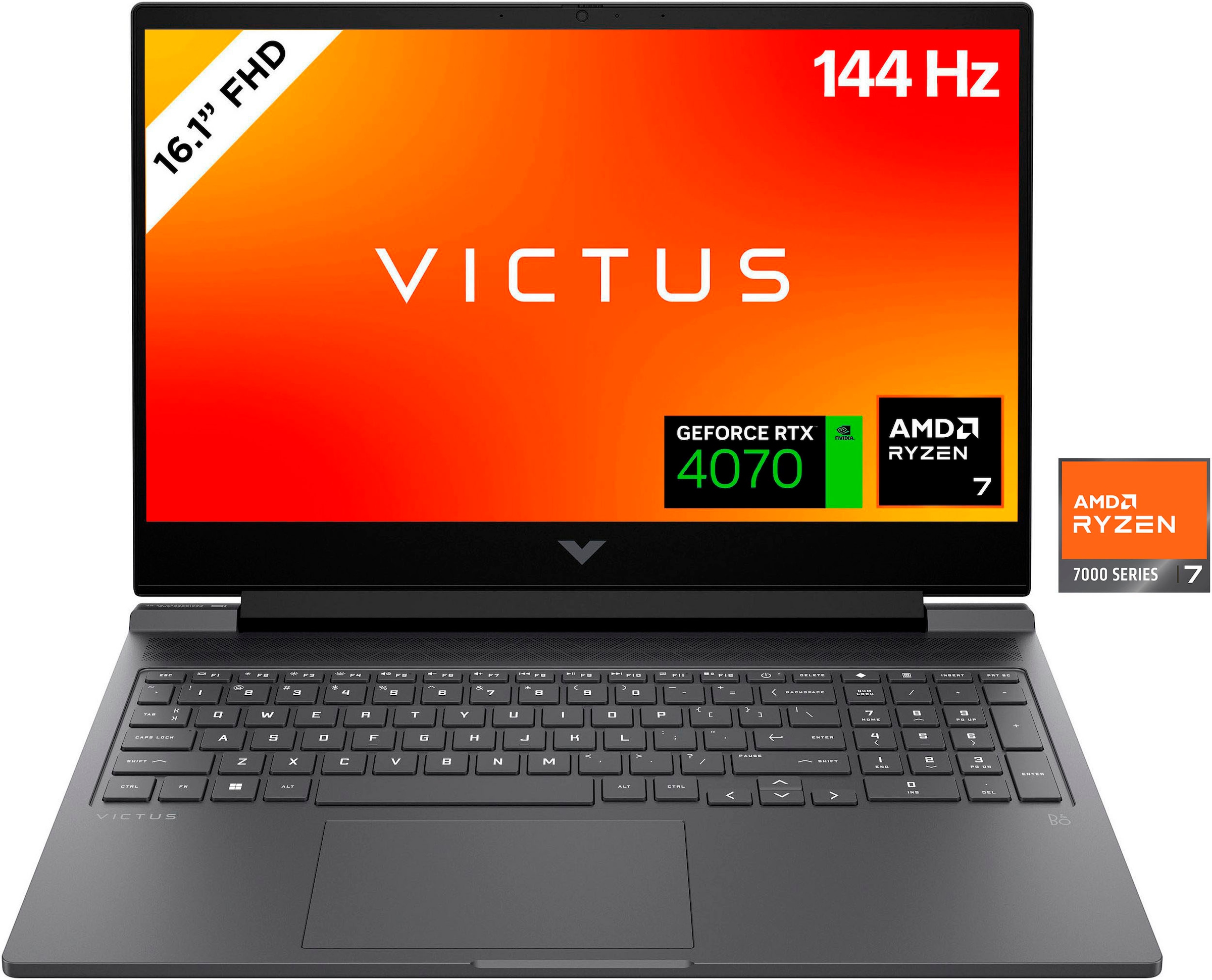 HP Gaming-Notebook »VICTUS 16-s0278ng«, 40,89 cm, / 16,1 Zoll, AMD, Ryzen 7, GeForce RTX 4070, 1000 GB SSD