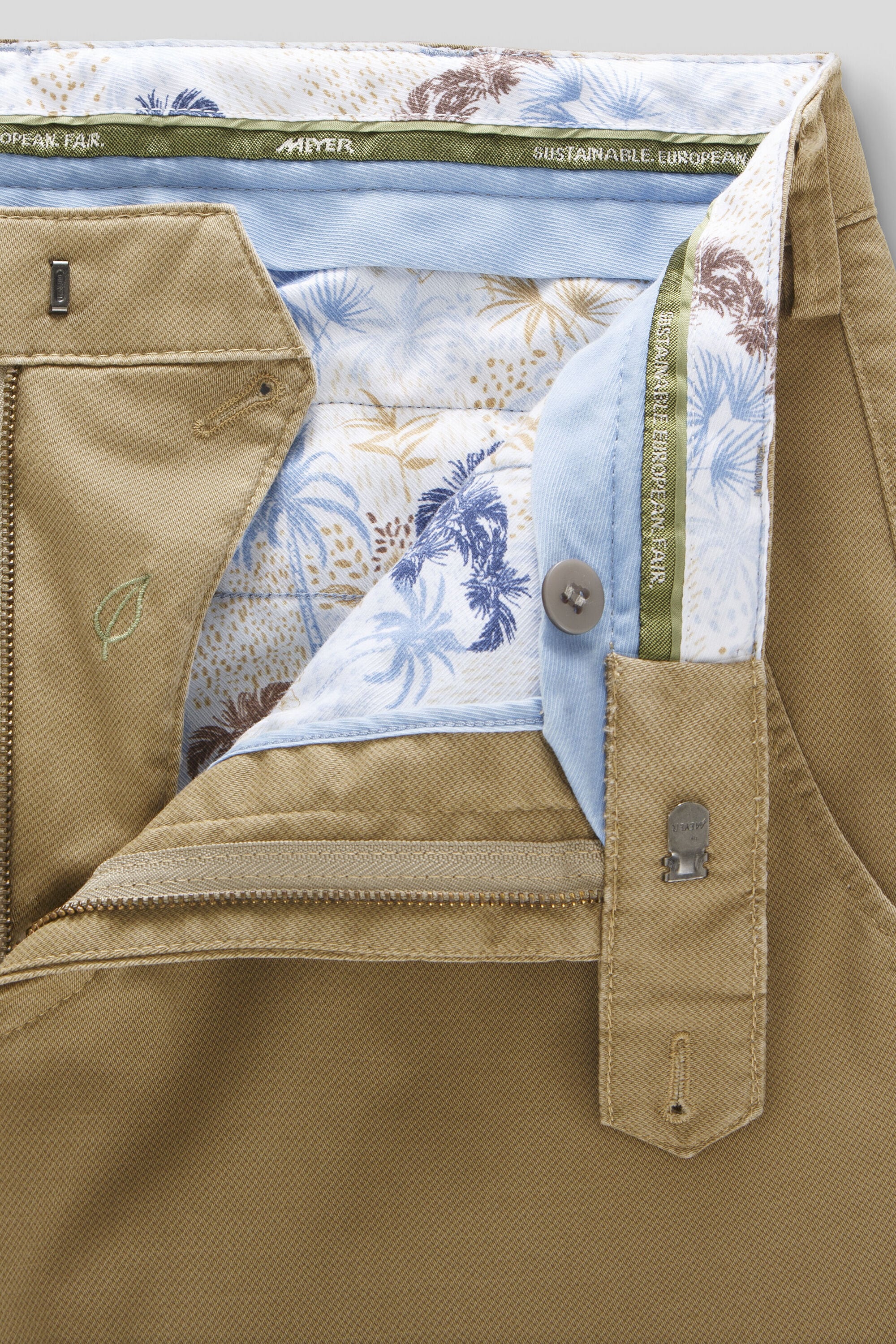 MEYER Chinos »BONN Art.1-5063«, mit buntgewebtem Innenfutter