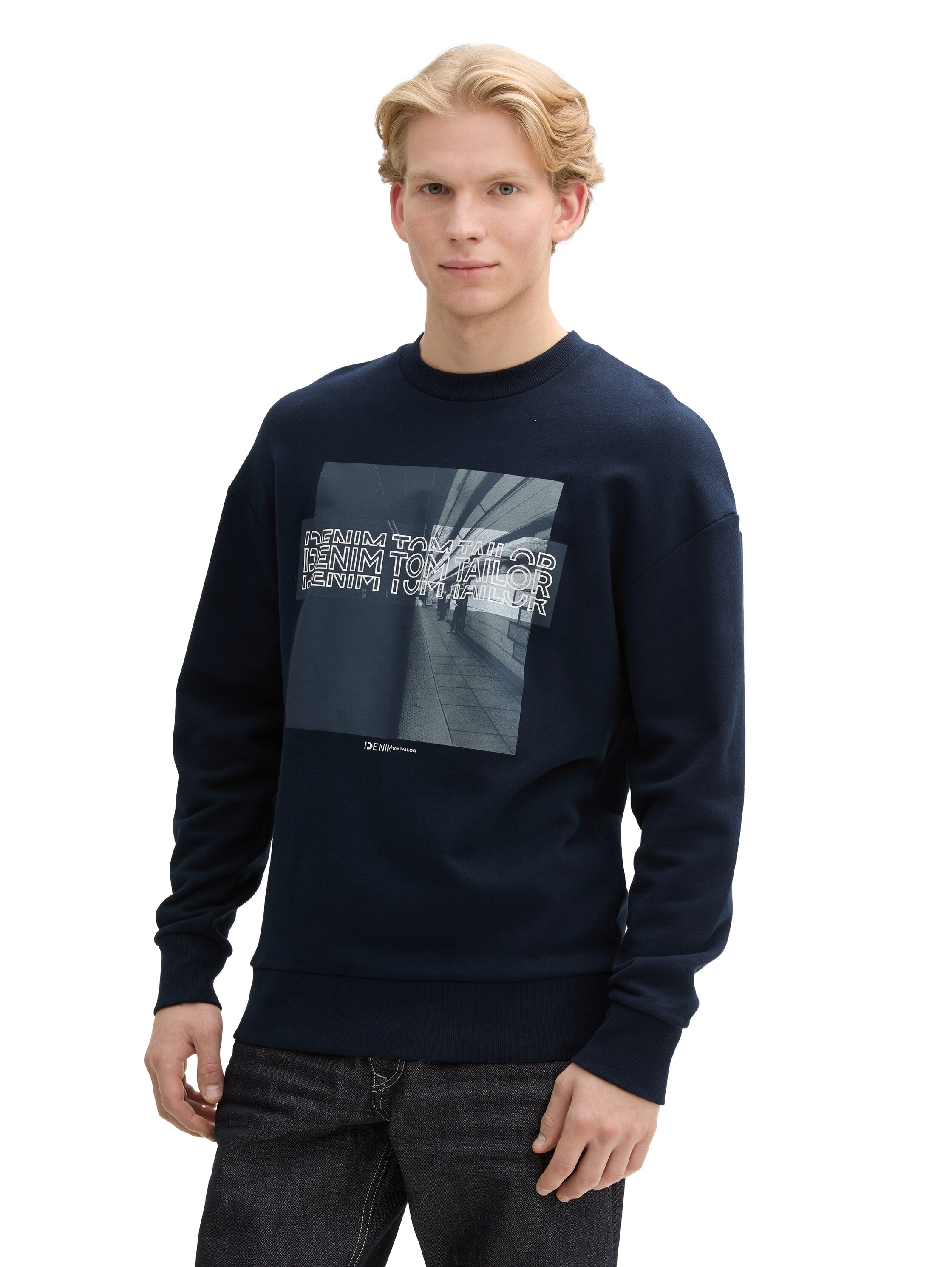 TOM TAILOR Denim Sweatshirt, mit Frontprint