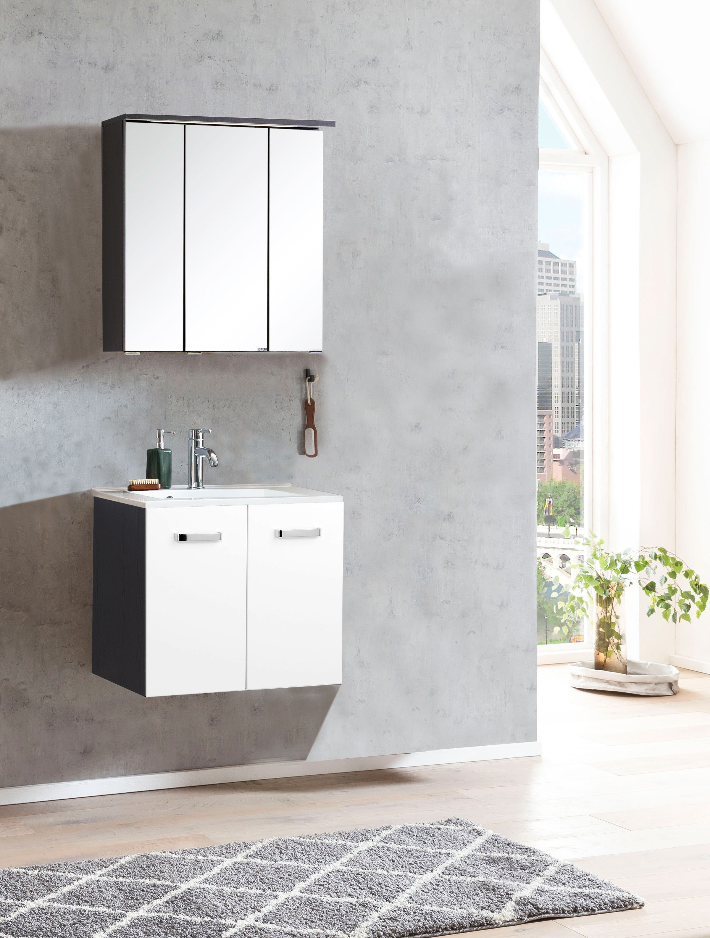 welltime Badmöbel-Set "Ravenna" 2 Stk. tlg. günstig online kaufen