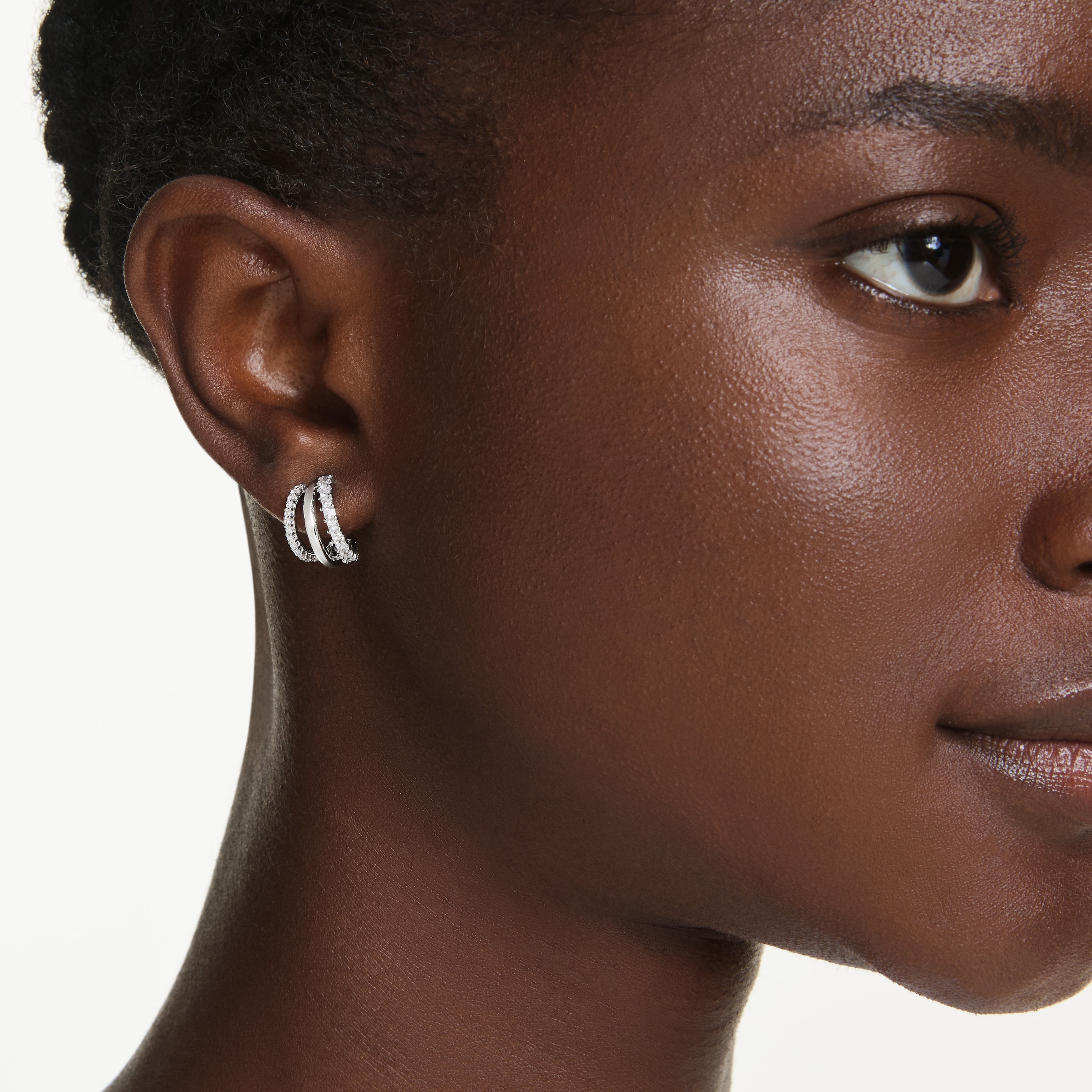 Swarovski Paar Creolen »Schmuck Geschenk Hyperbola Ohrringe« mit Swarovski® Kristall