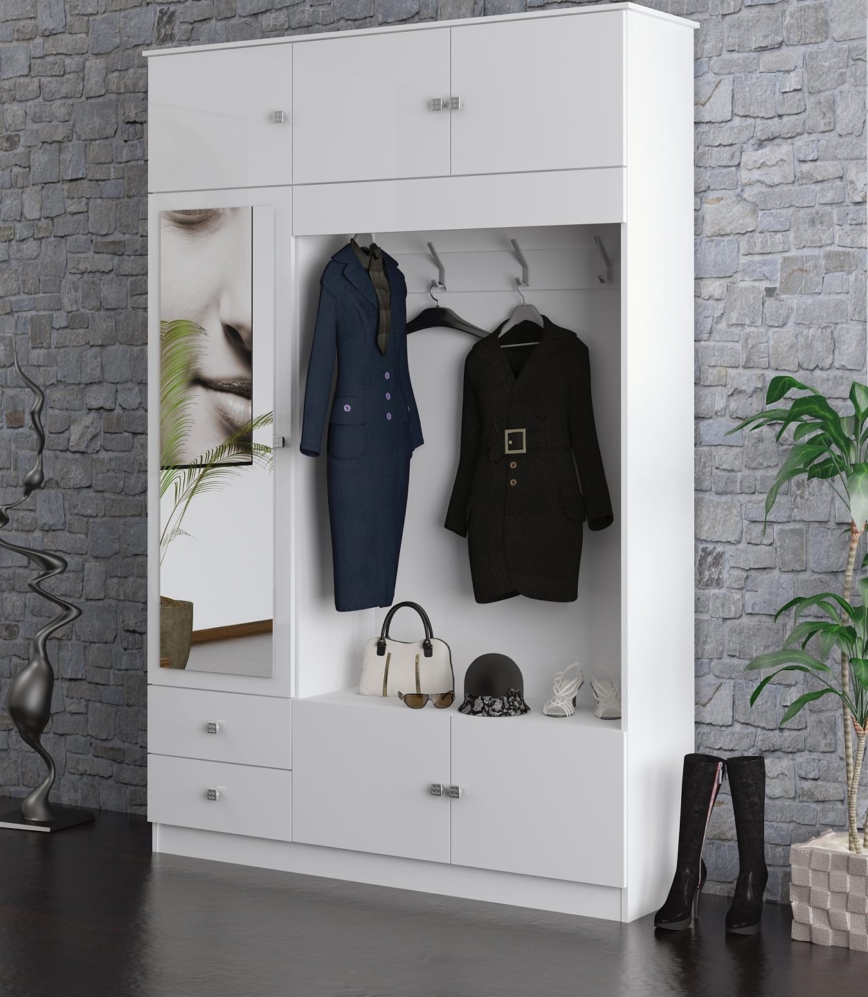 Möbel borchardt Garderobenschrank »Kompakta«, Höhe BAUR | 202 bestellen cm