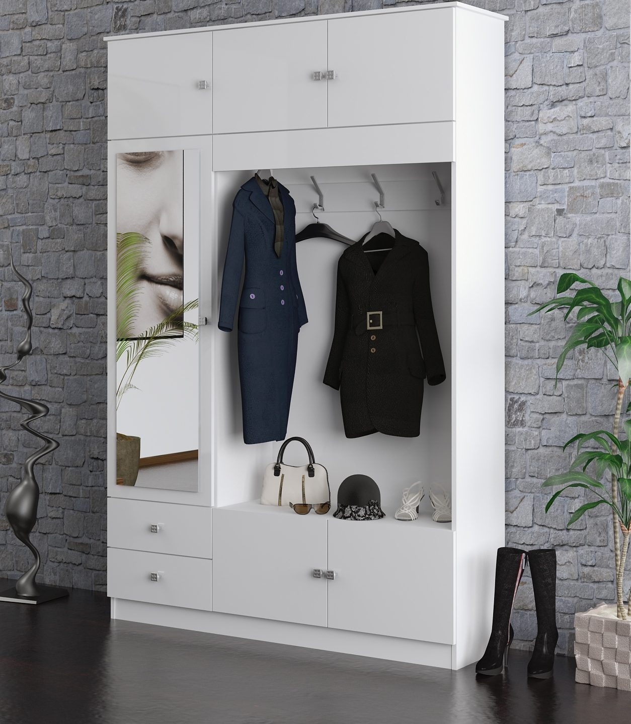 borchardt Möbel Garderobenschrank »Kompakta«, Höhe 202 cm bestellen | BAUR