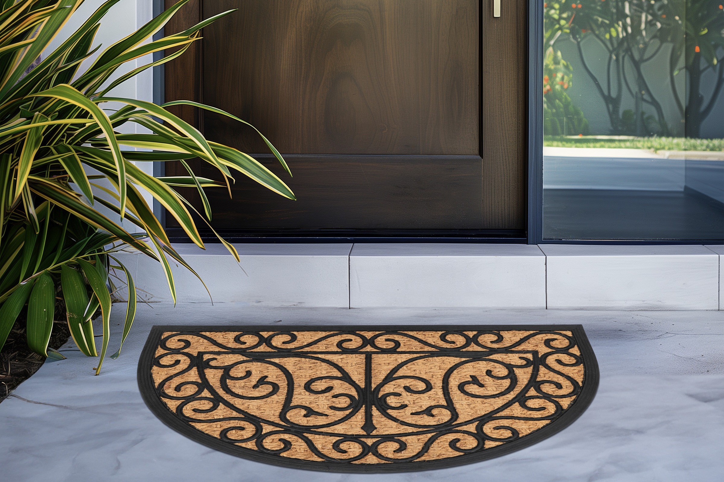 Kayoom Fußmatte "Style Step 225" halbrund 11 mm Höhe Türmatte, Eingang, Kok günstig online kaufen