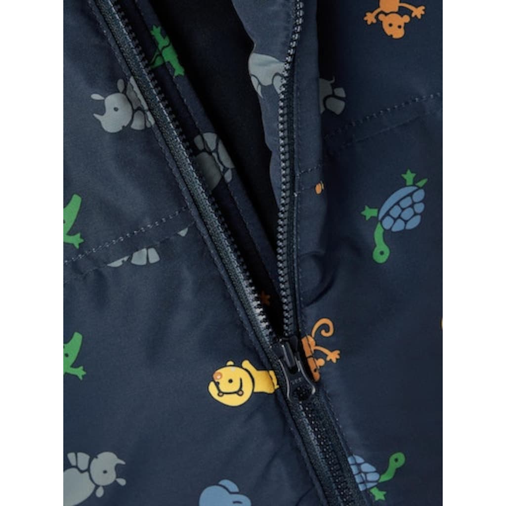 Name It Kurzjacke »NBMMAX JACKET ZOO«, mit Kapuze