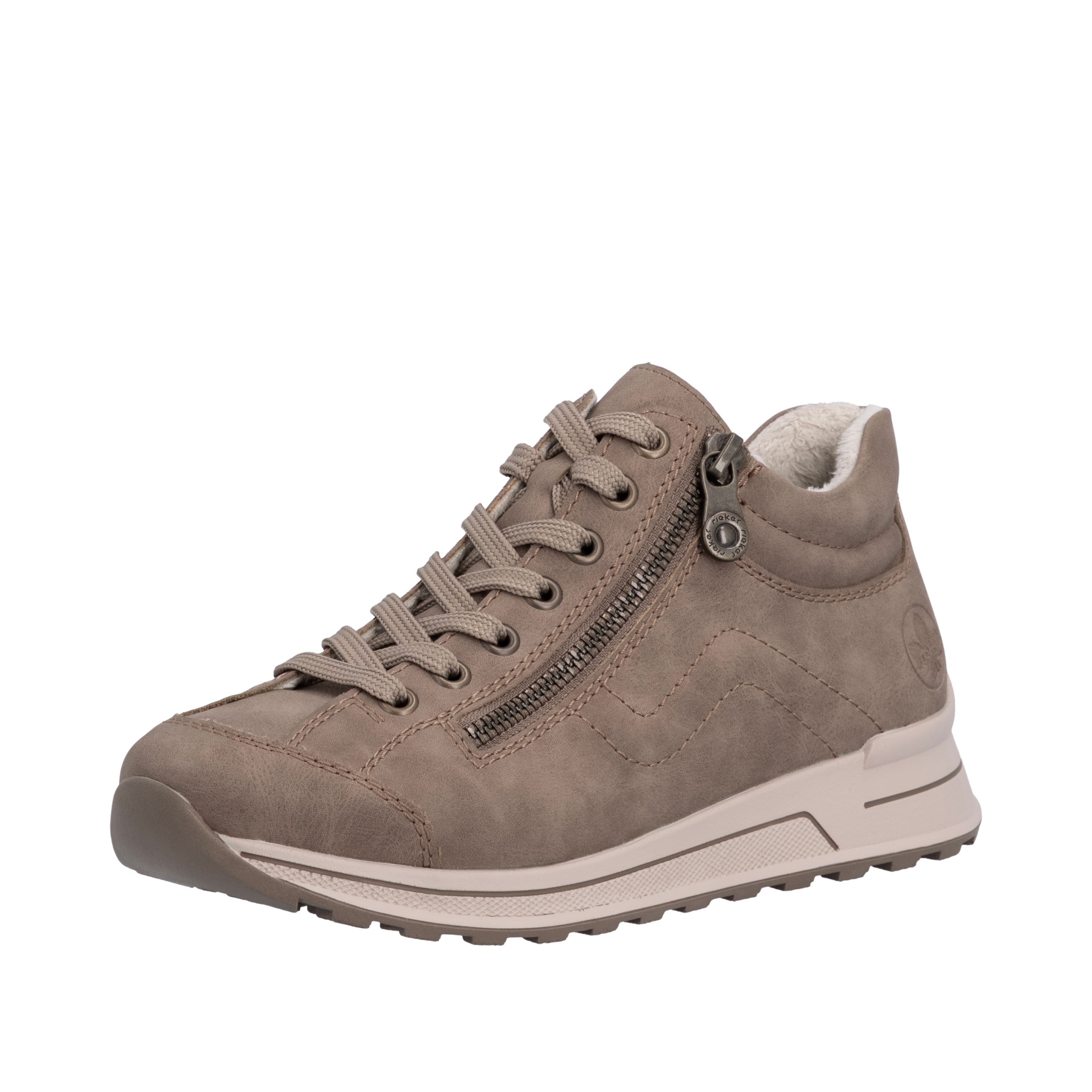 Rieker Sneaker Freizeitschuh, Halbschuh, Schnürschuh, mit weichem Schaftrand