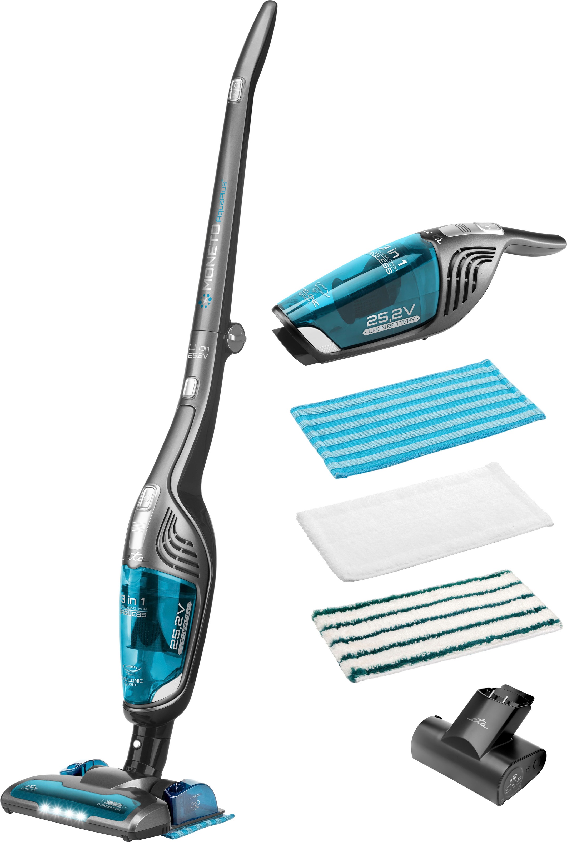 eta Akku-Hand-und Stielstaubsauger "MONETO AQUA PLUS II PREMIUM ETA84539000 günstig online kaufen